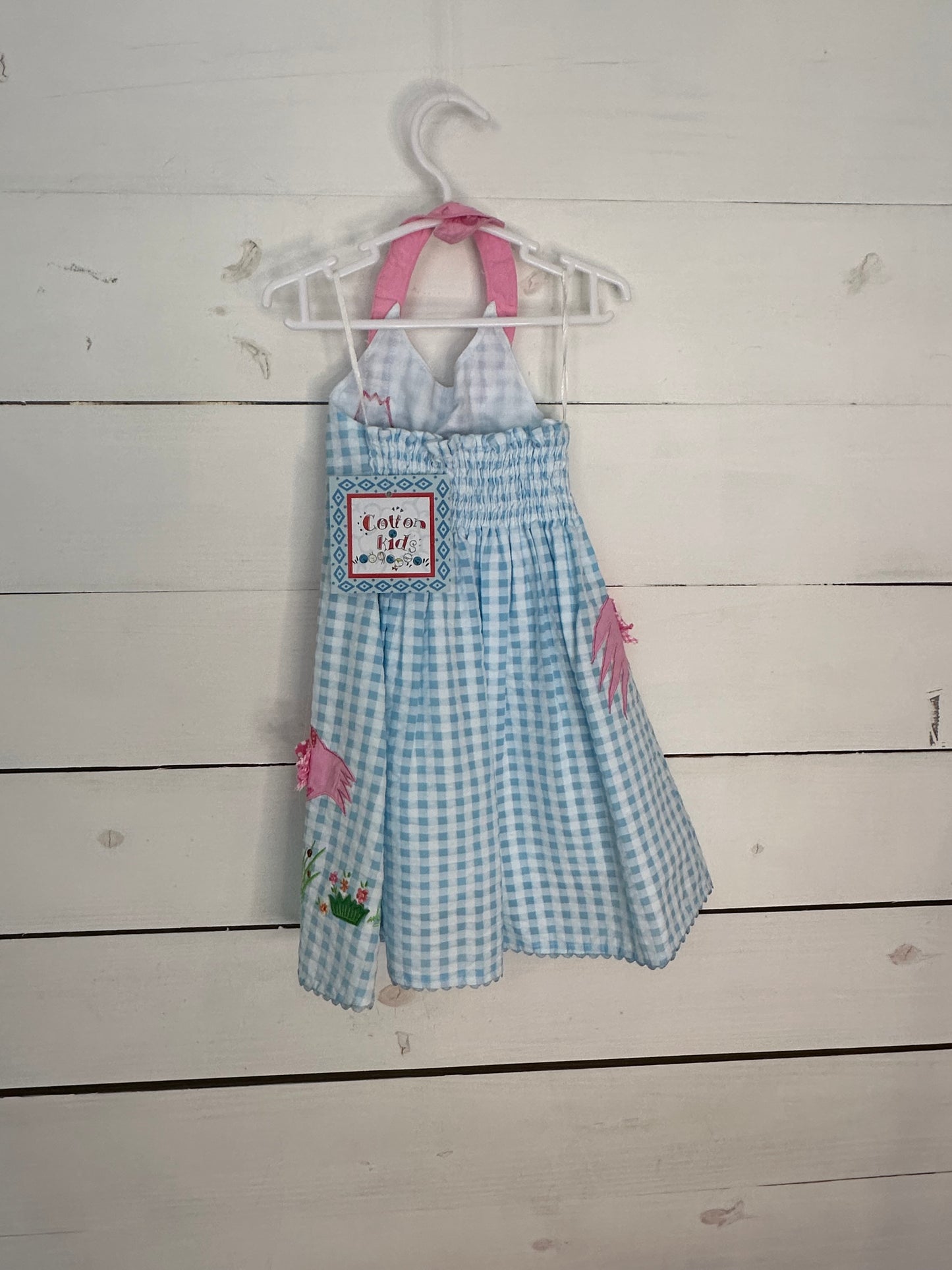 2T - Cotton Kids NWT Flamingo Halter Dress