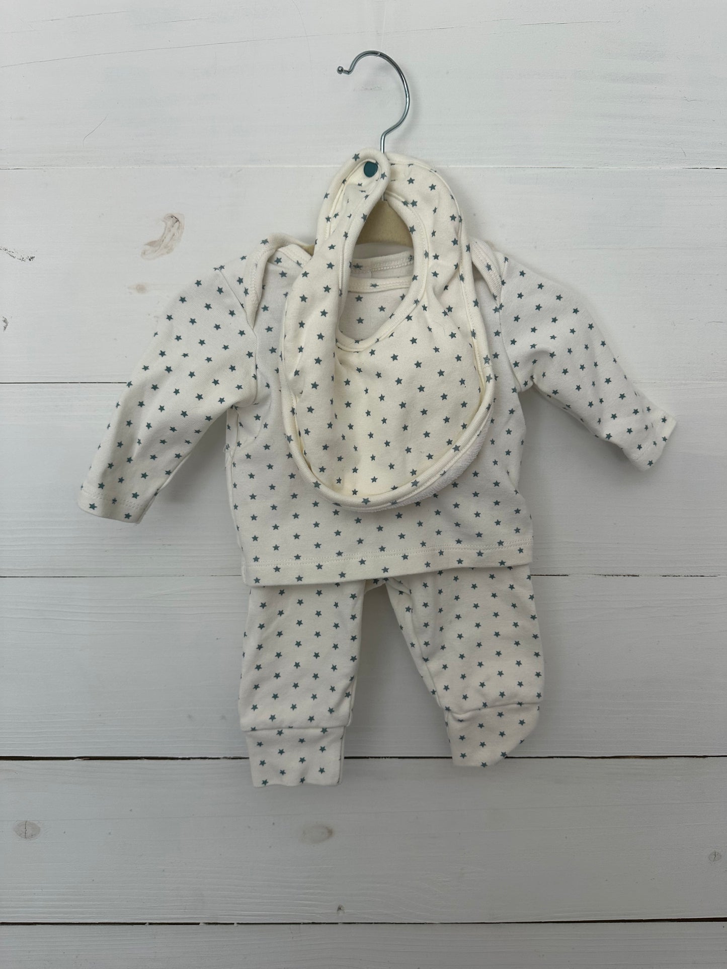Starting Out Star Shirt/Pants Jammies with Bib