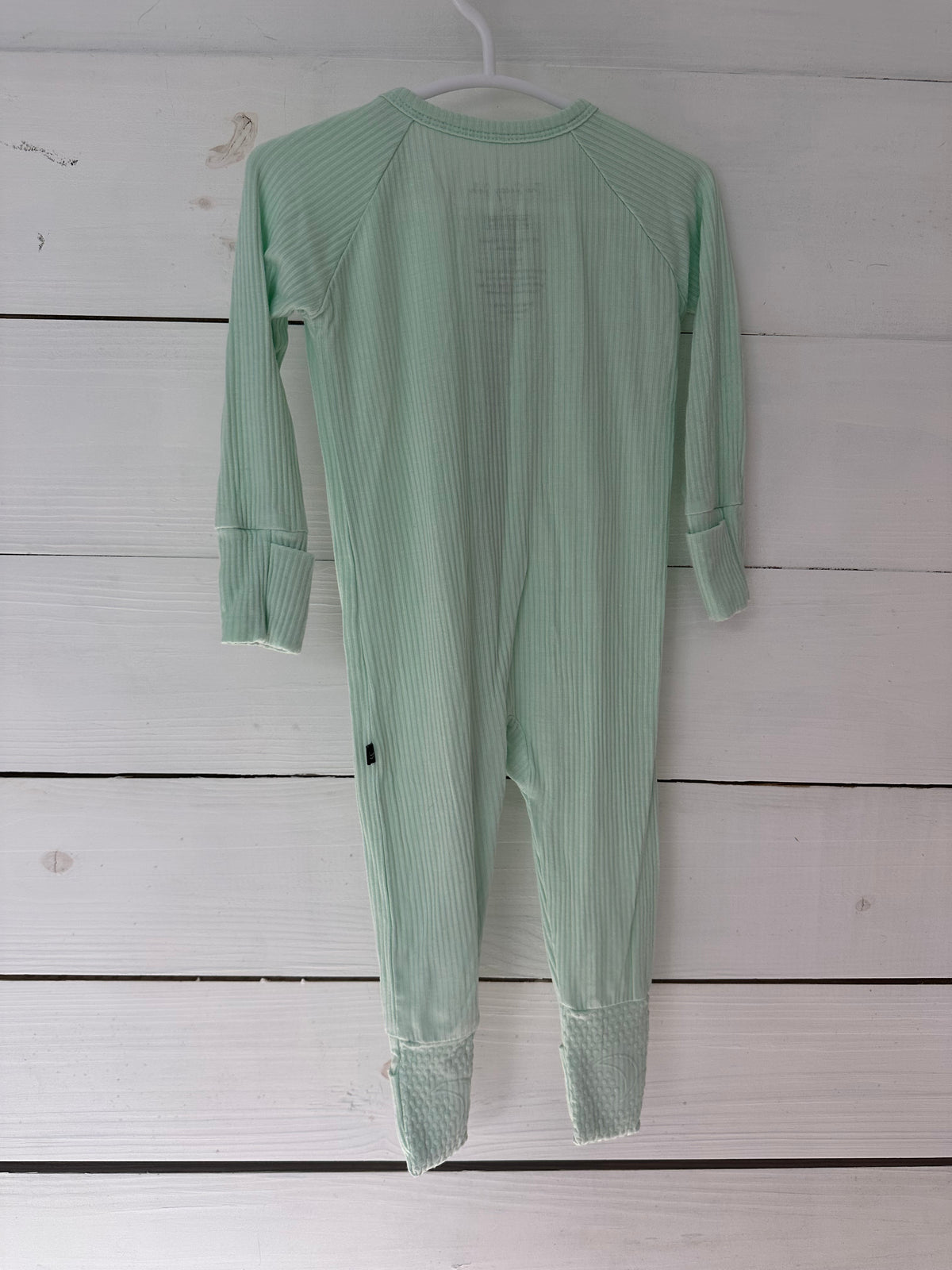 3-6M - The Sleepy Sloth Ribbed Mint Jammies