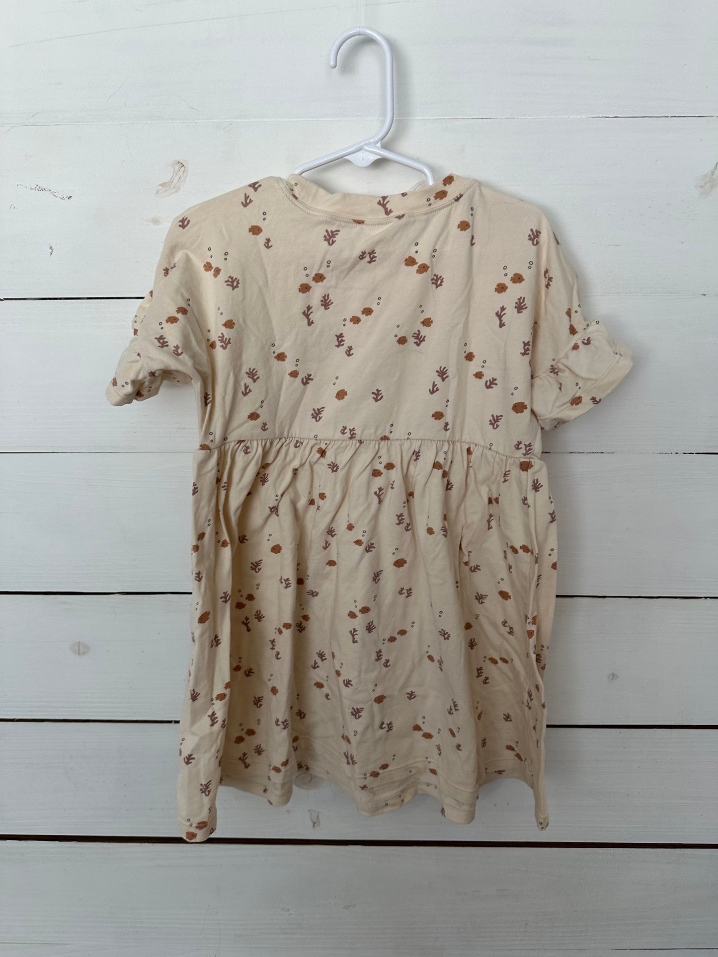 4/5T - Rylee + Cru Play Dress with coral and fish