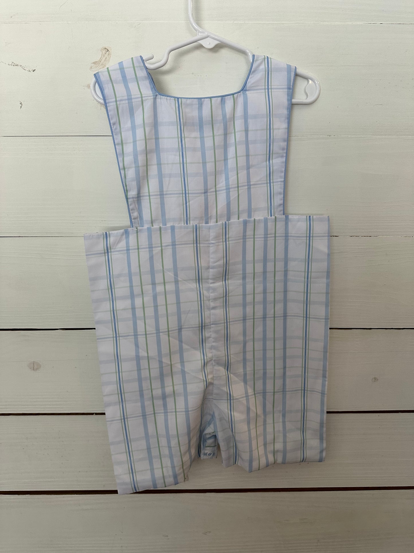 Southern Darlin Smocks - Spring Blue & Green Plaid Jon Jon