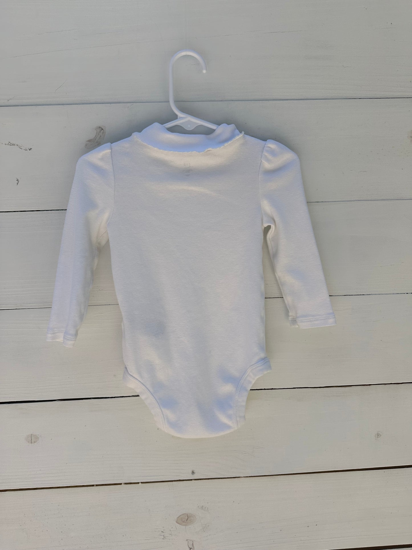 12/18m - White Turtle Neck Onesie
