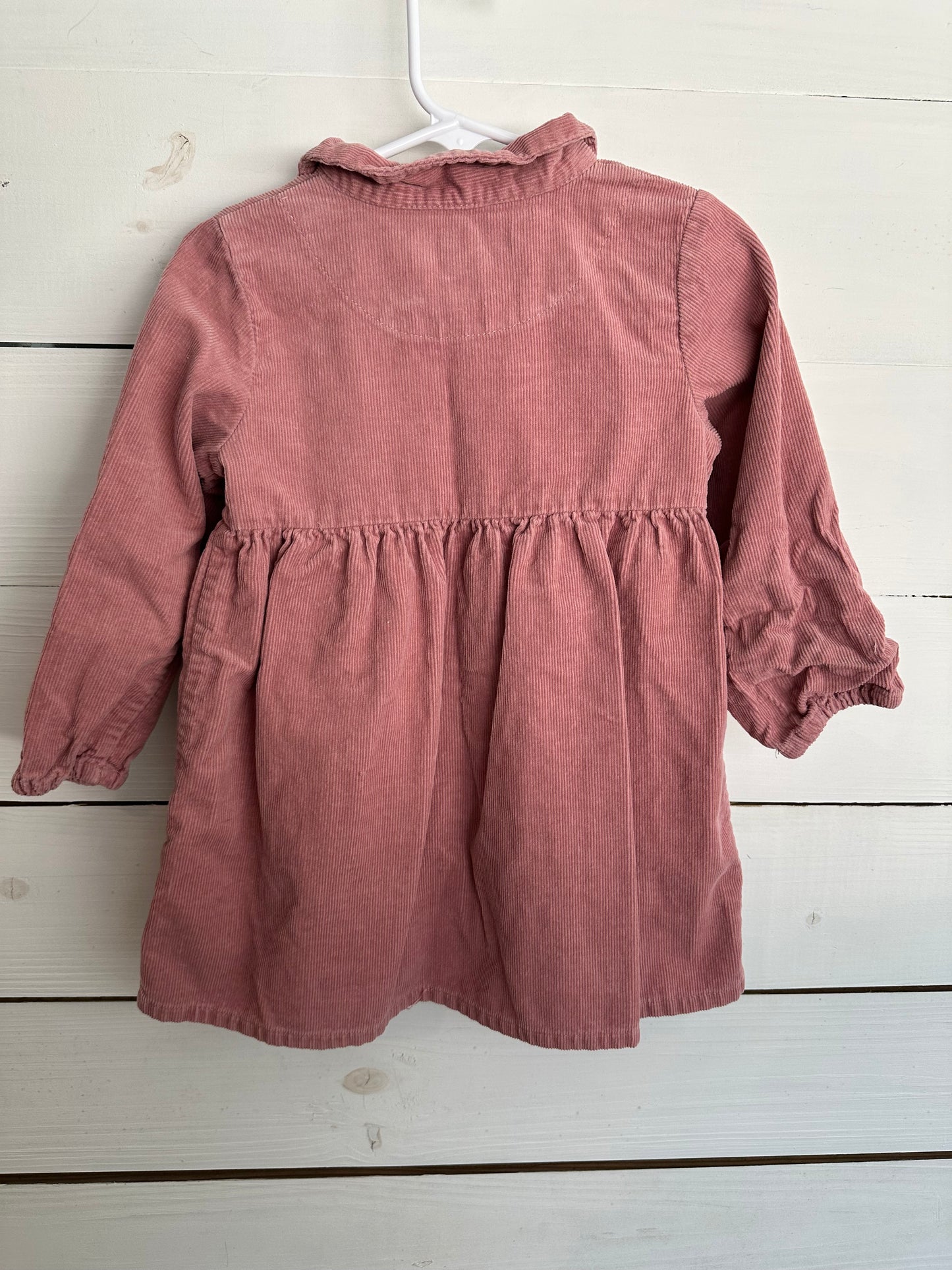 2-3Y - Zara Pink Corduroy Dress