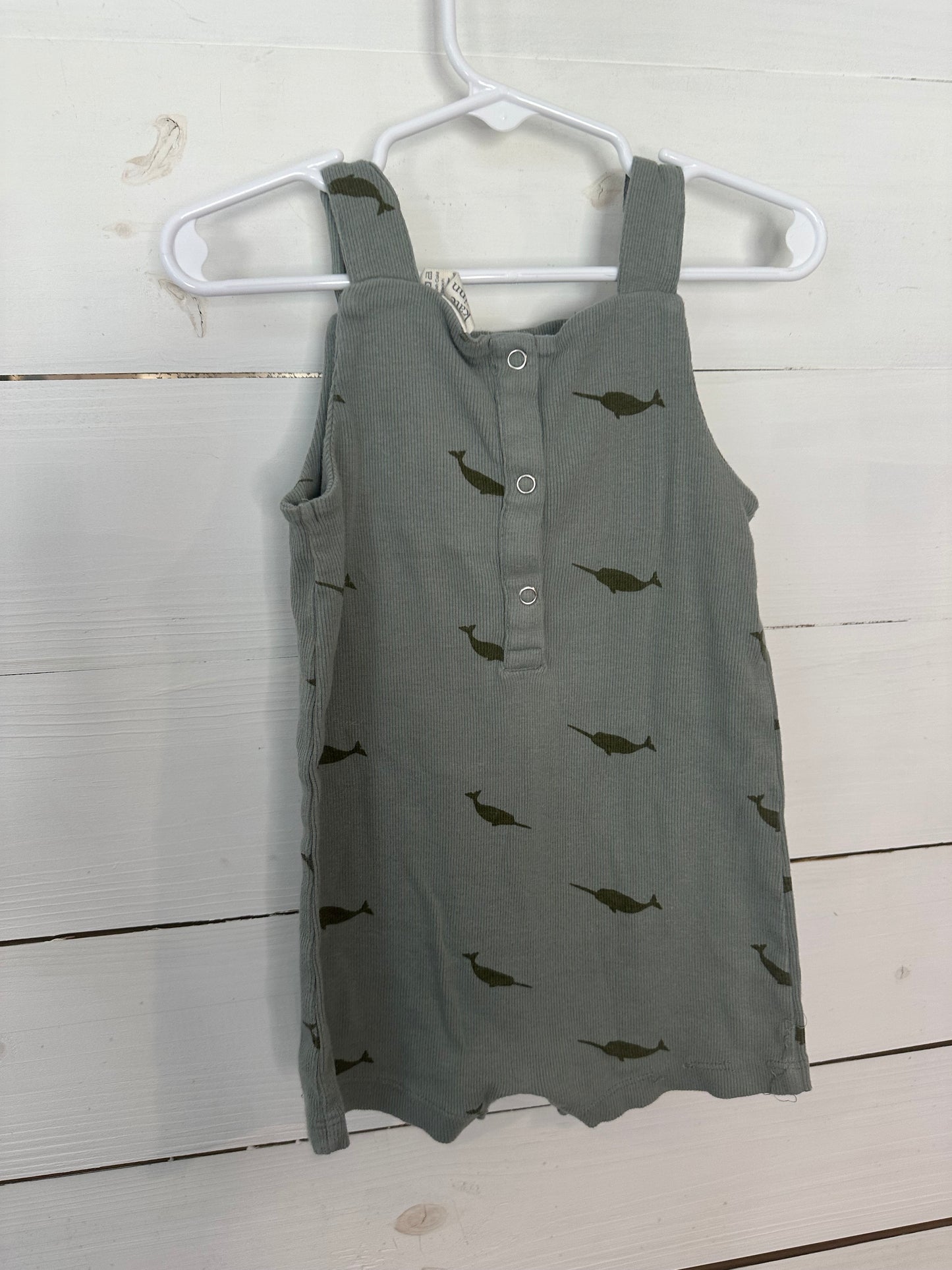 2T - Kate Quinn Narwahl Short Overalls