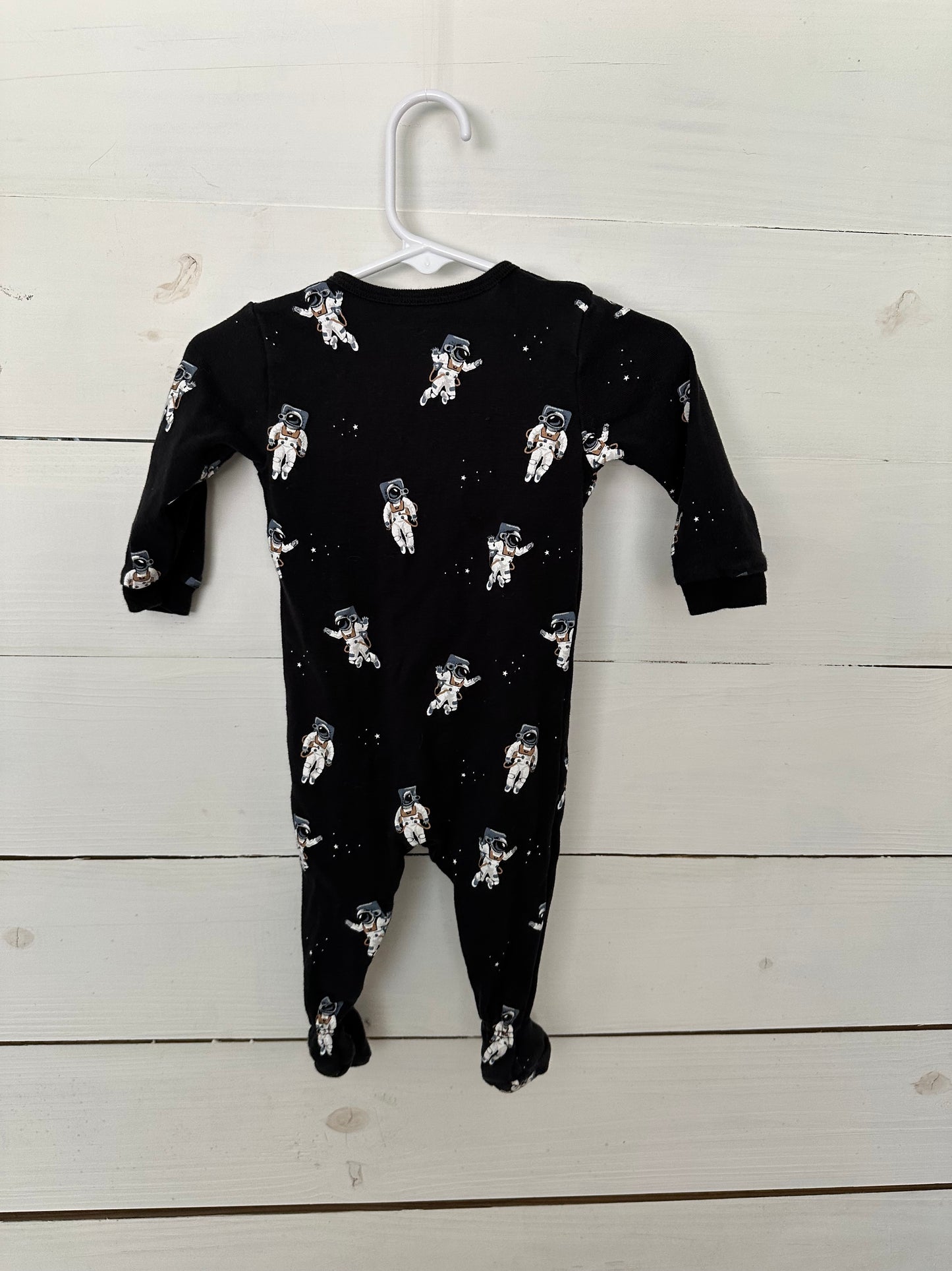6M - Petit Lem Astronaut Zip Up Jammies - Double Zipper