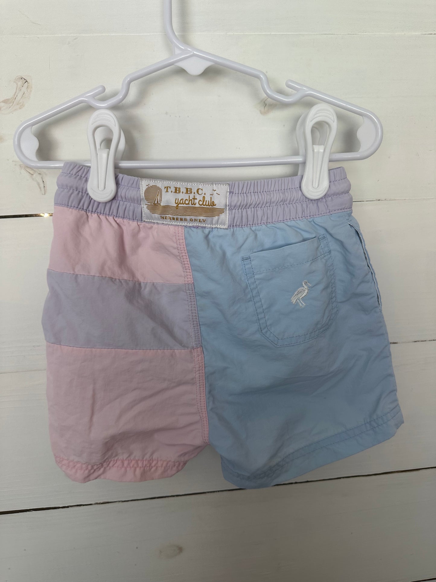 18/24M - TBBC SWIM TRUNKS - BLUE, PINK, & PURPLE