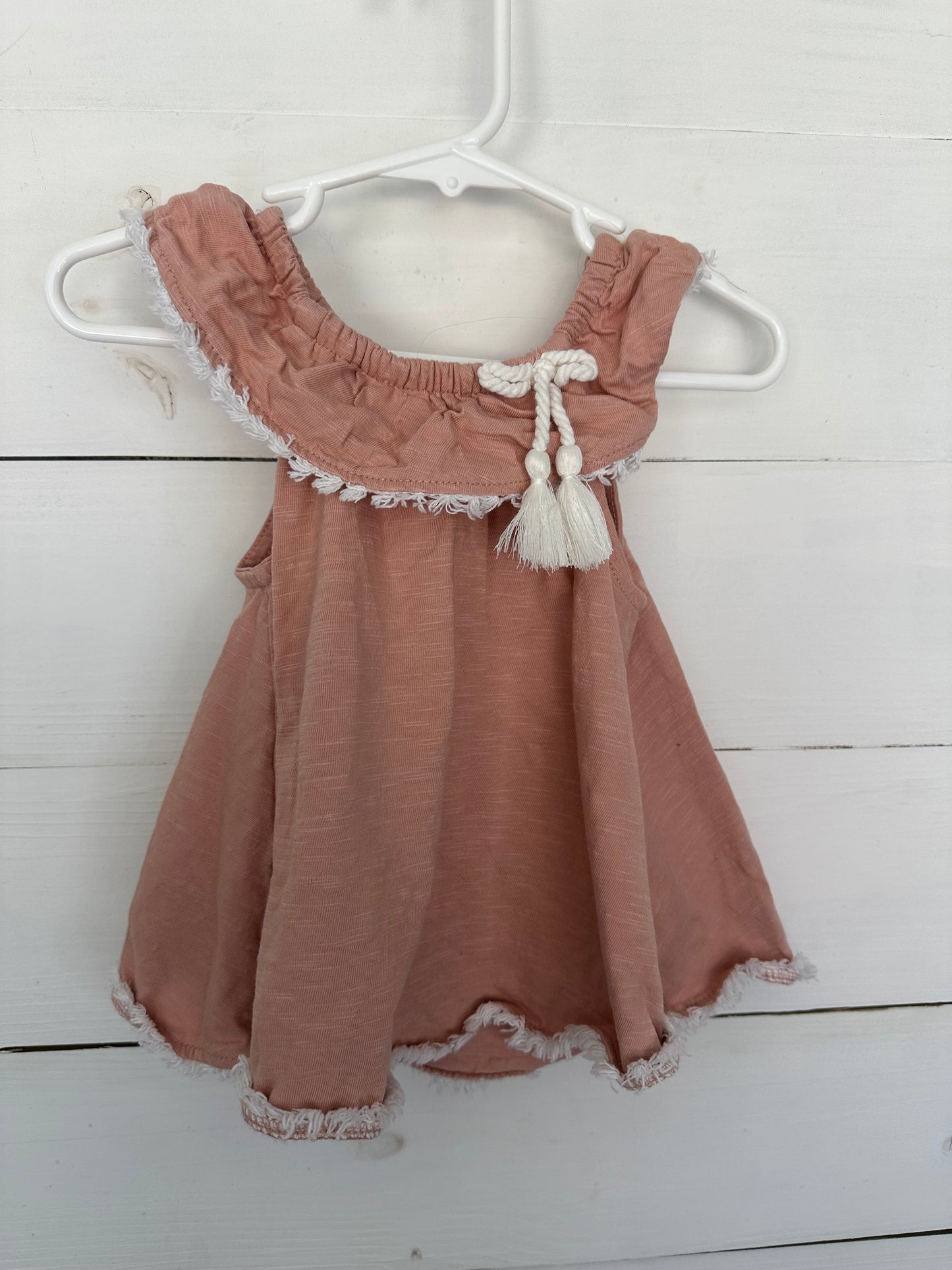 18M - Mauve Flutter Sleeve Top with matching leopard leggings - Isaac Mizrahi