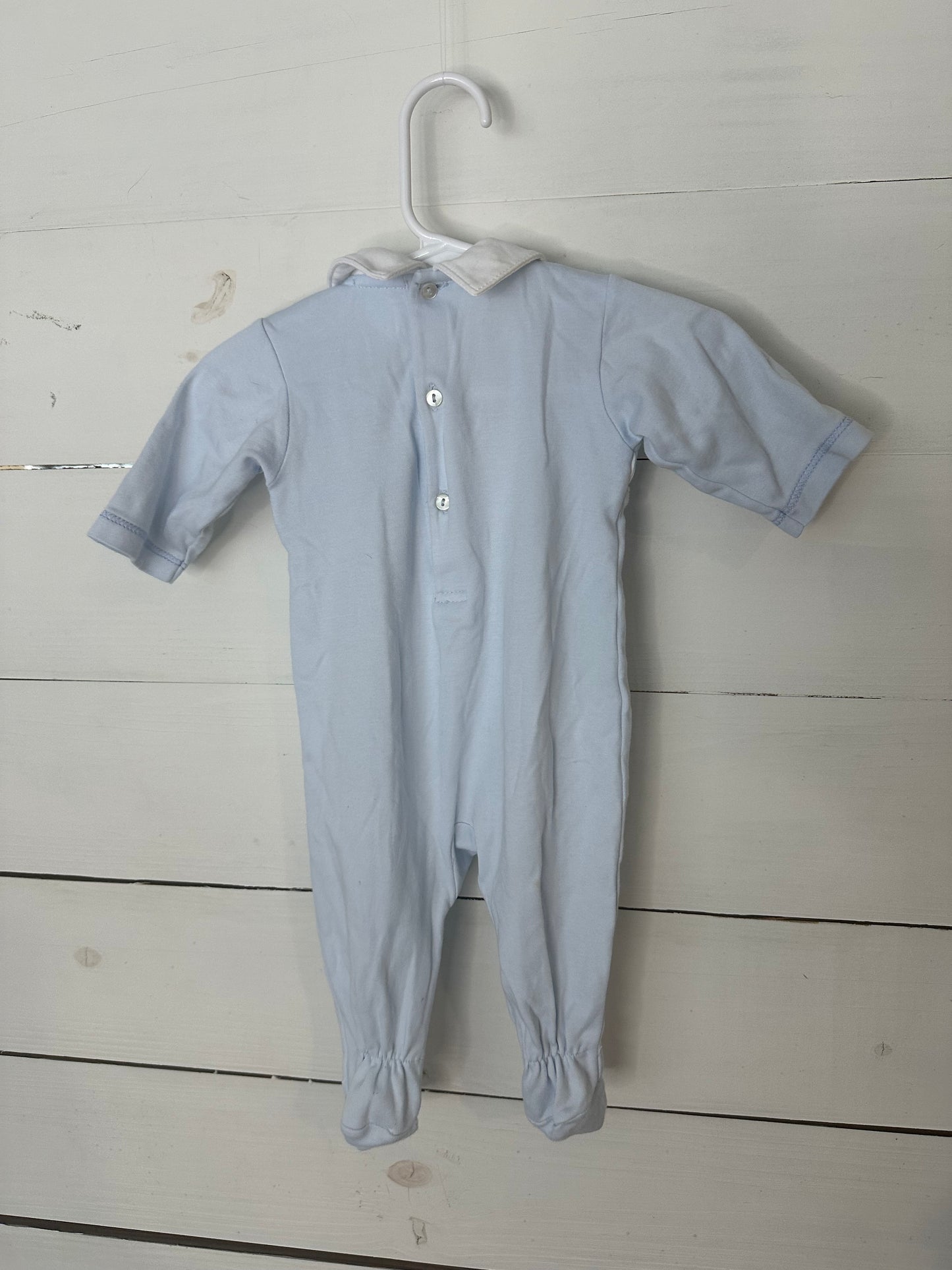 3M - Baby Threads Collared Footies with Smocked Cars