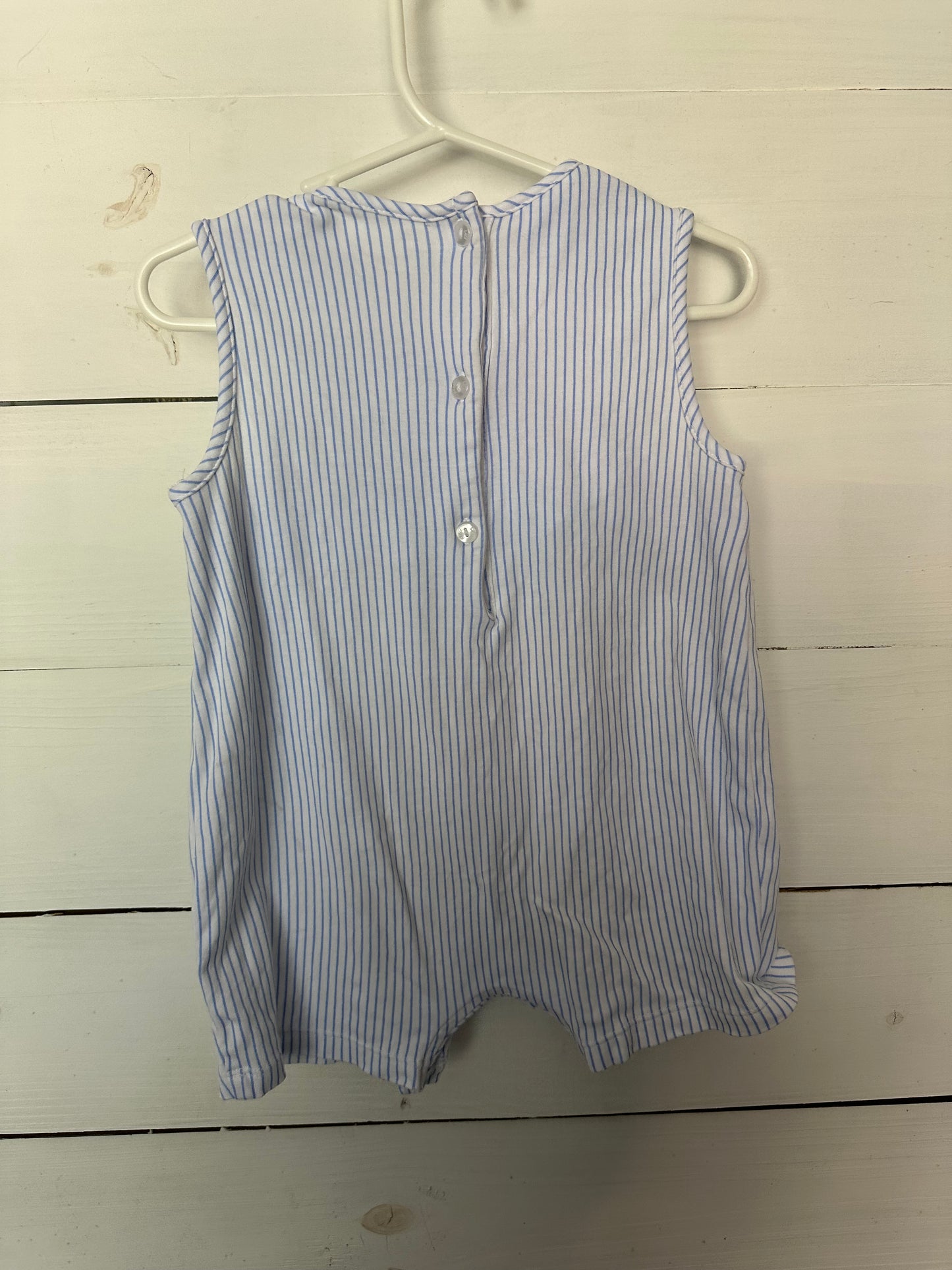 3T - Petit Bebe Knit Romper with Smocked Boats