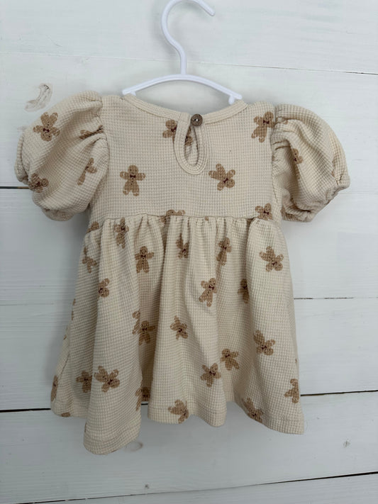 6-12M - Quincy Mae Gingerbread Babydoll Top and Bloomers