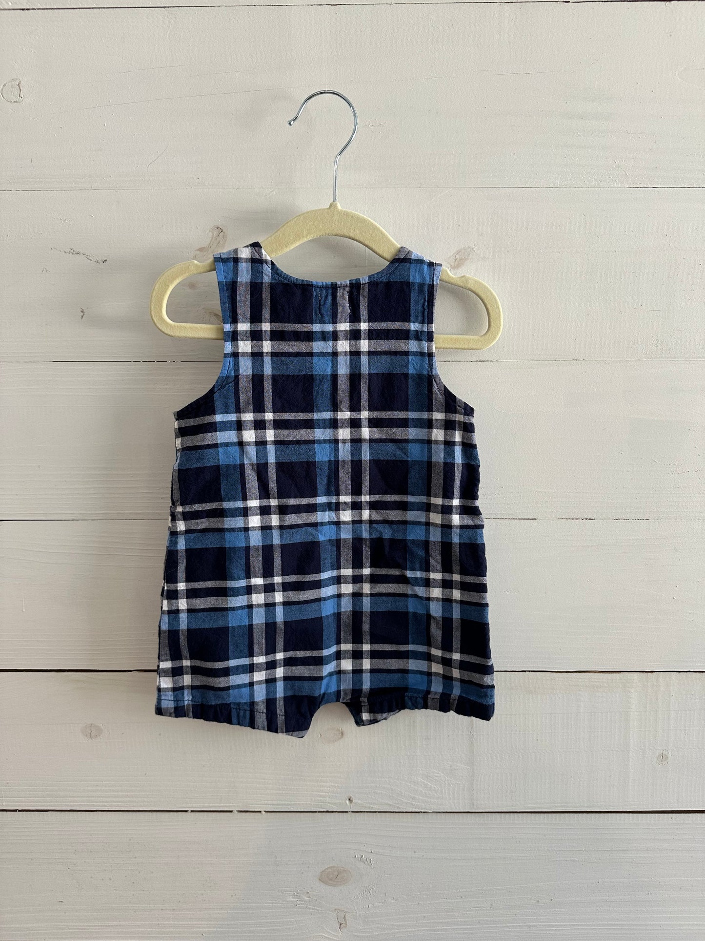 Mudpie Midnight Blues Plaid Jon Jon