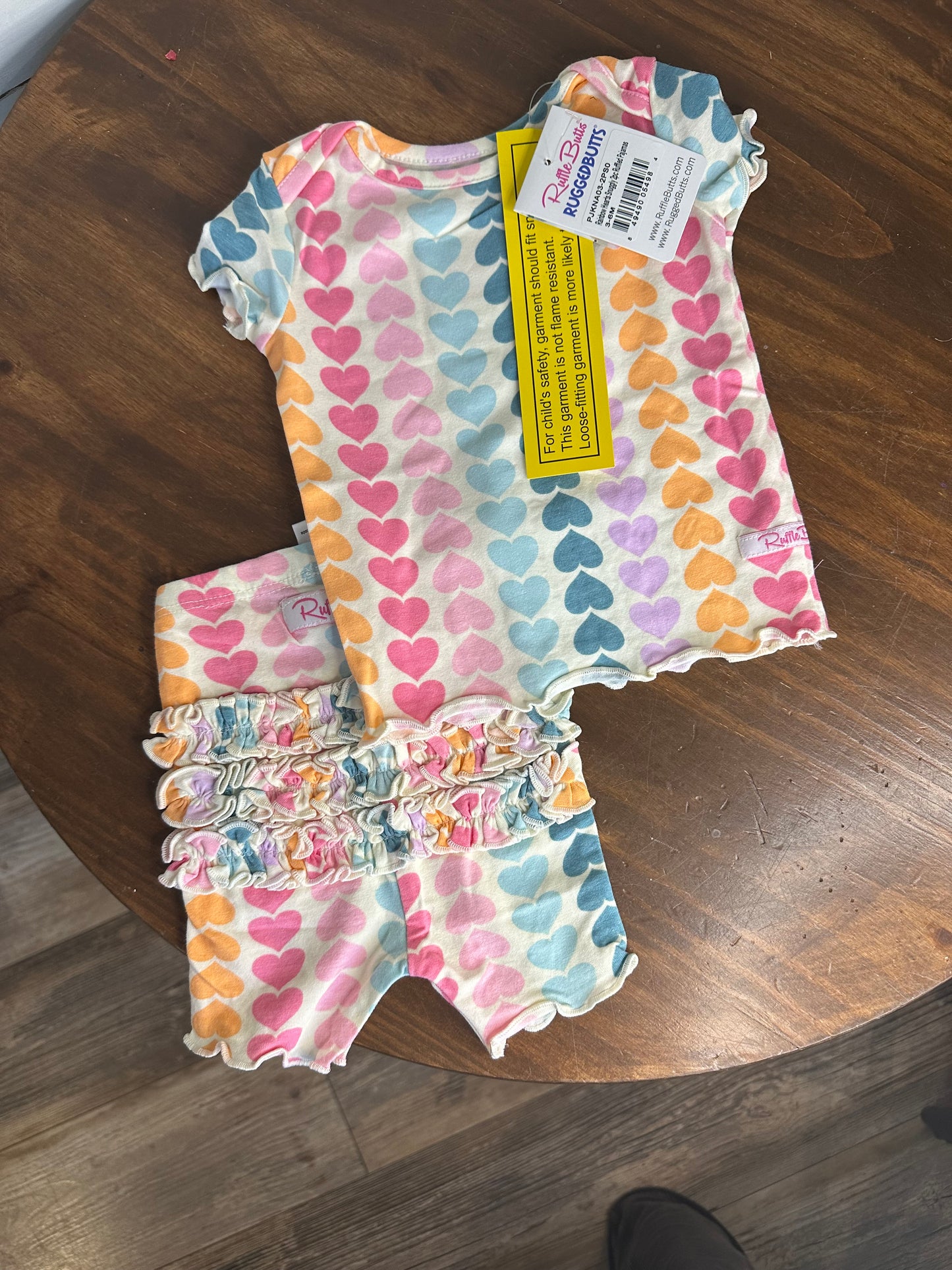 3-6M - Ruffle Butts Heart Play Set NWT