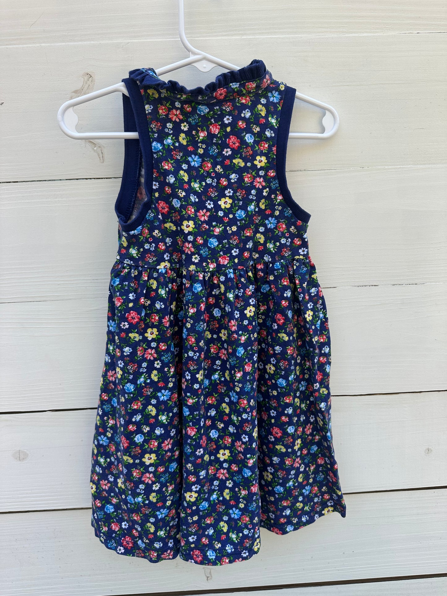 3T - Ralph Lauren Navy Dress with Flowers