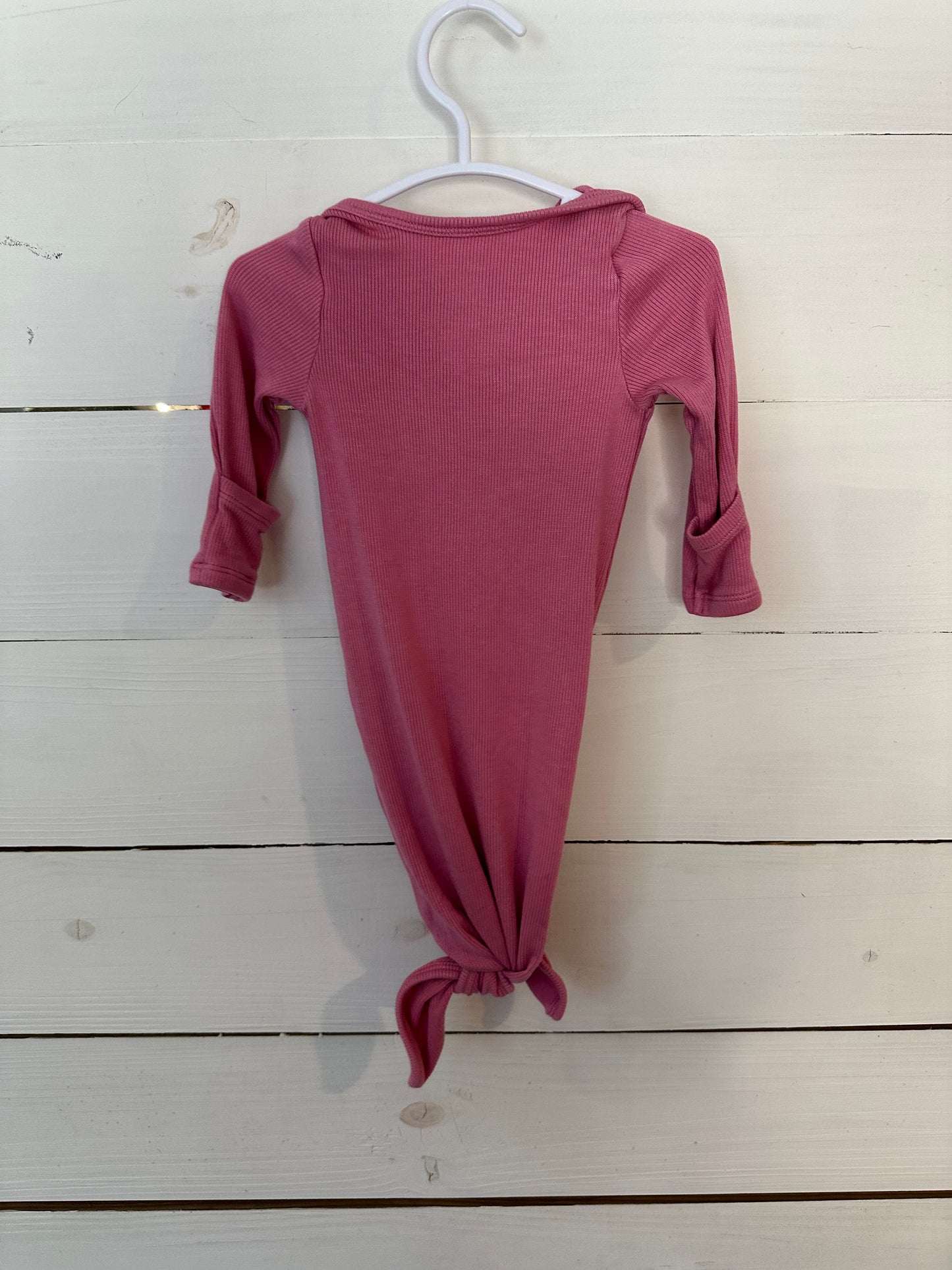 0-3M - Angel Dear Pink Ribbed Gown