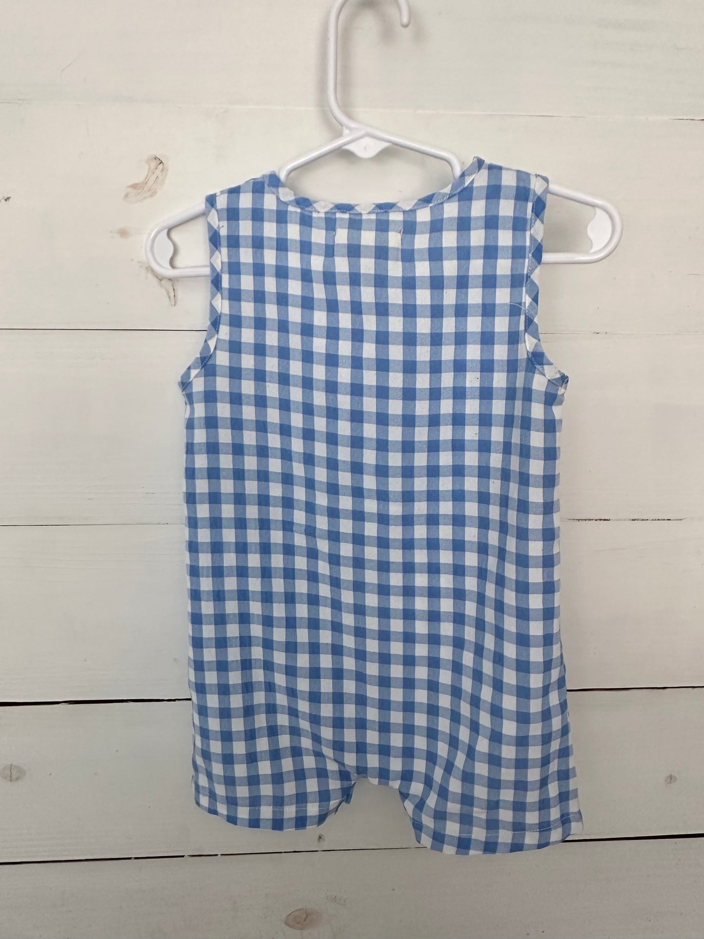 Me & Henry: Blue gingham romper