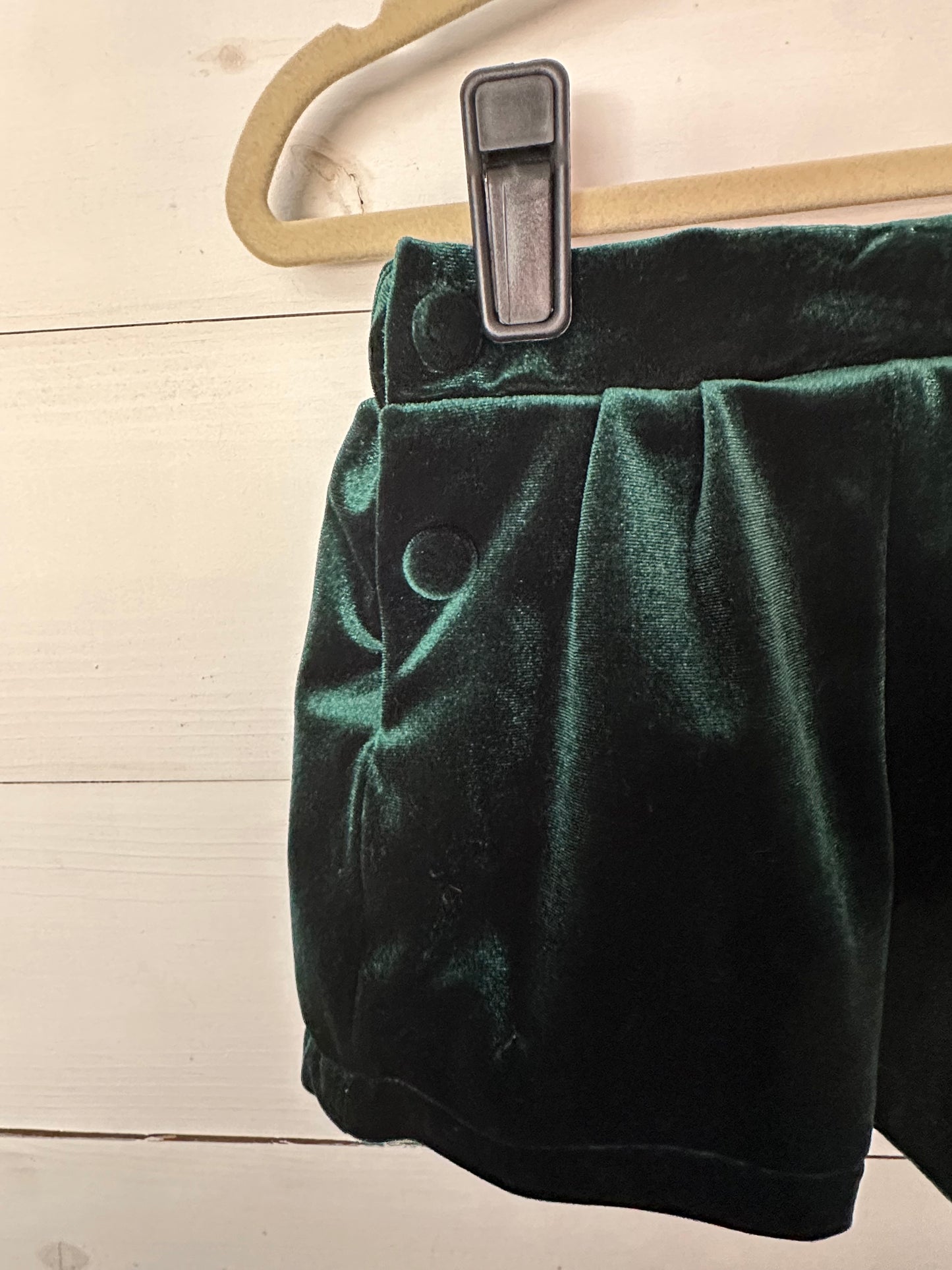 Flynn & Kelsey - Velvet Dress Shorts and Corduroy Shirt with velvet piping