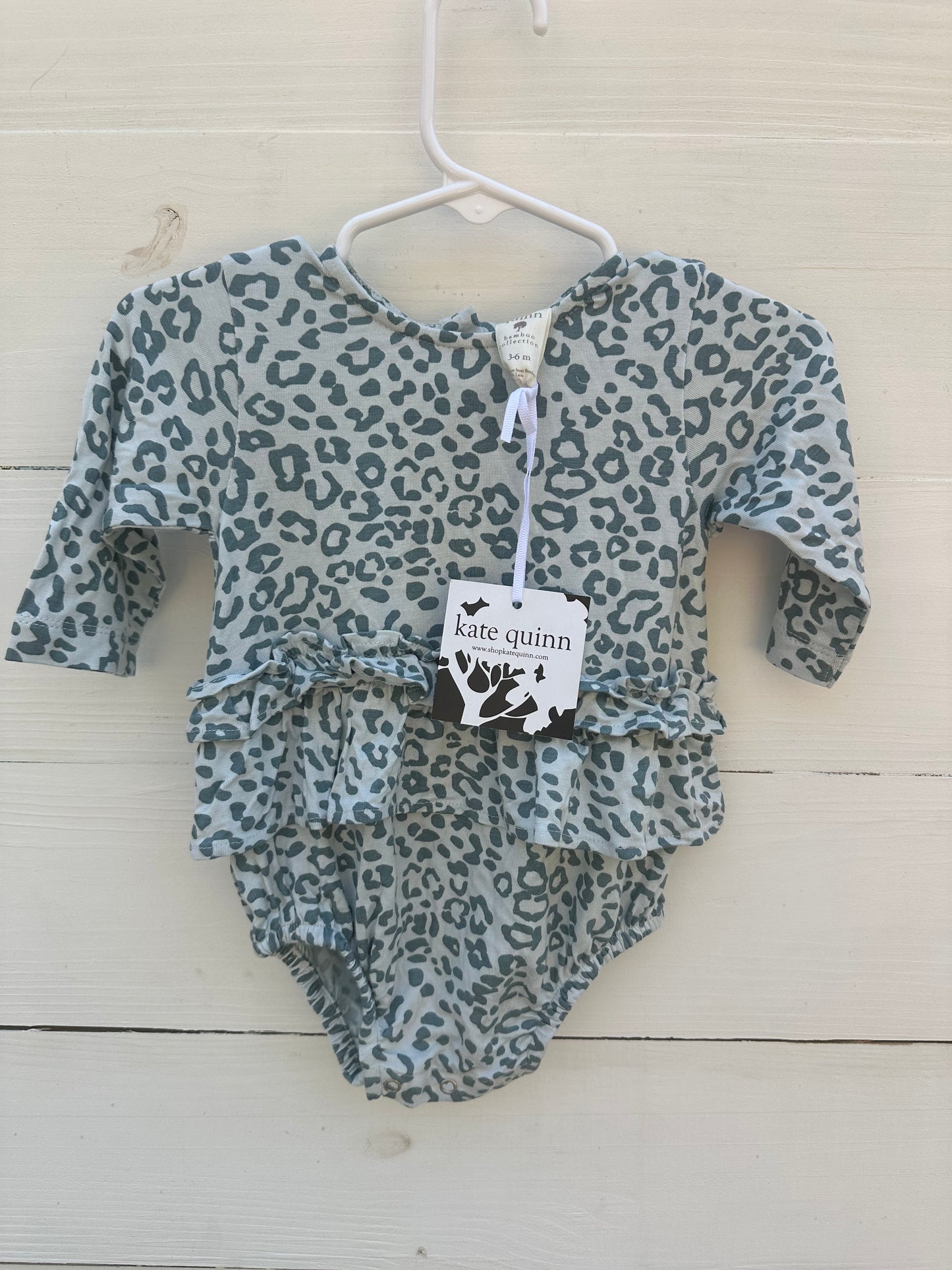 3/6 M - Blue Leopard Bubble - NWT Kate Quinn