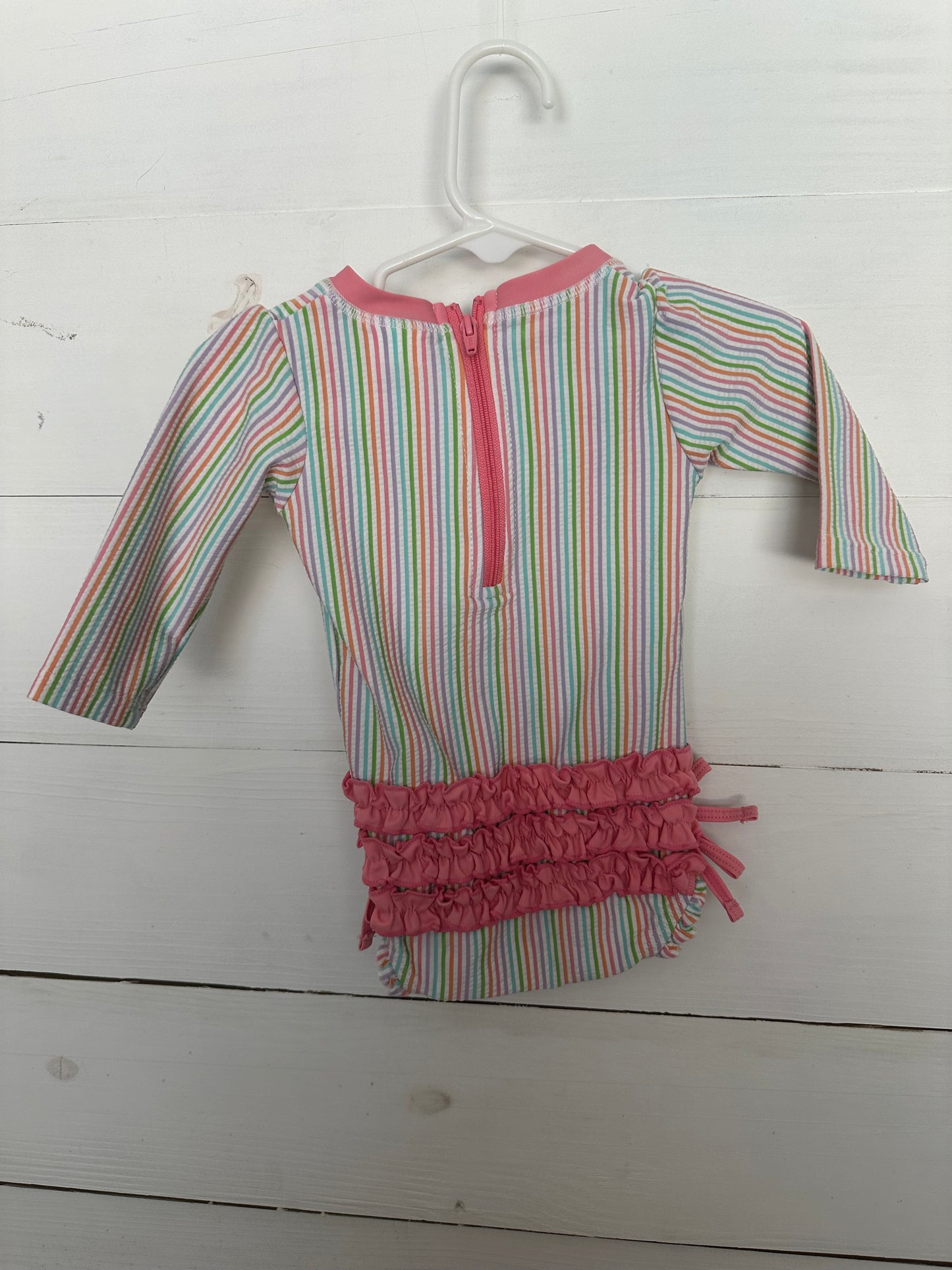 Ruffle Butts Spring Striped One Piece