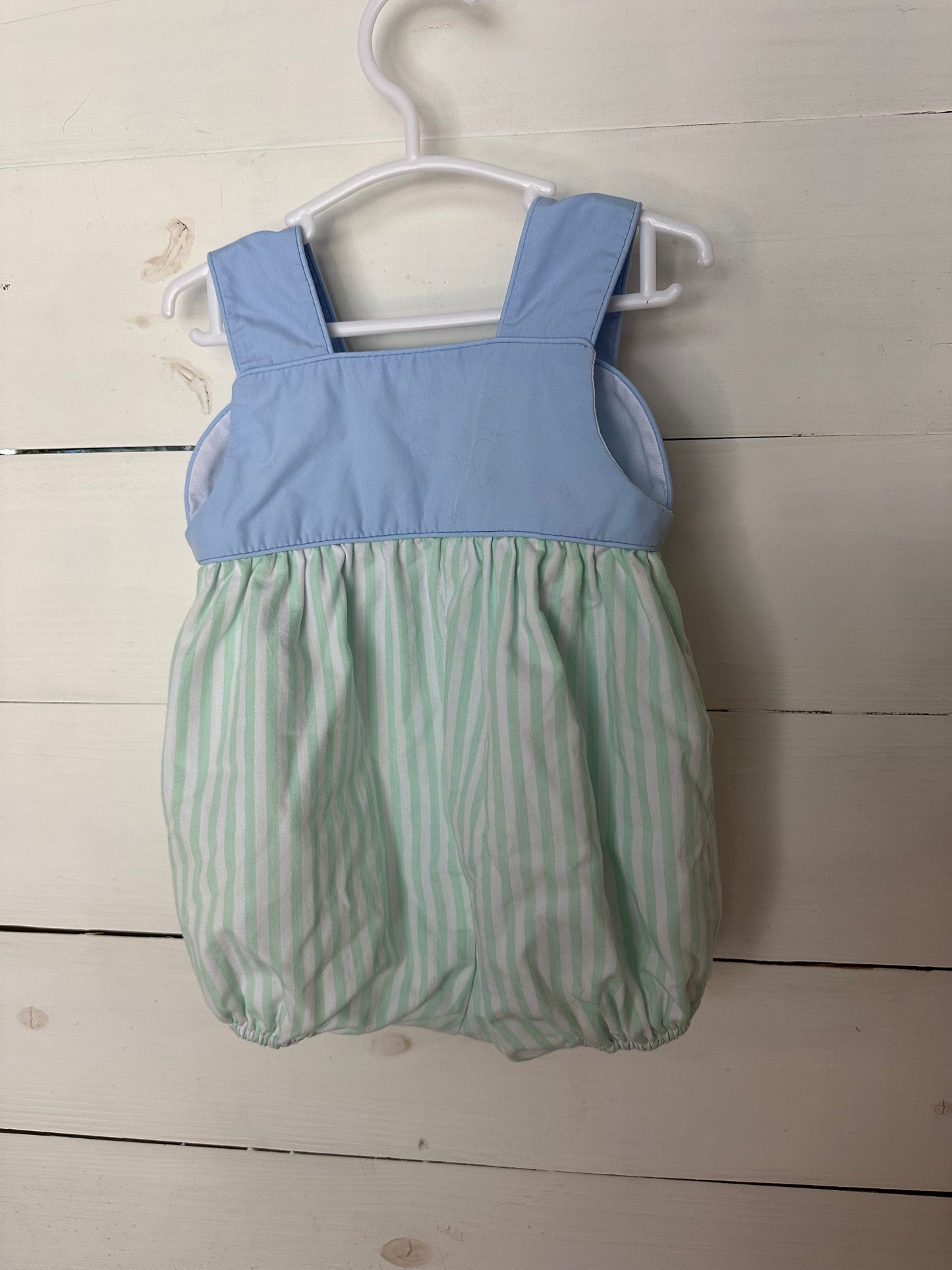 12-18M - TBBC Mint & Blue Bingham Bubble