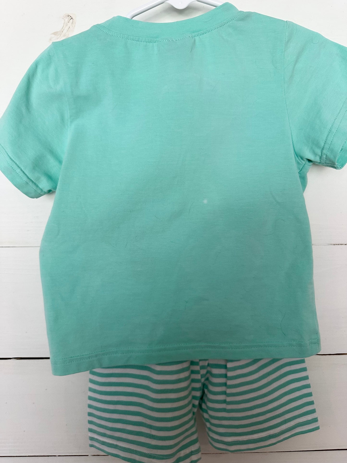 MK Clothing Designs Smocked Character Shirt & Shorts Set
