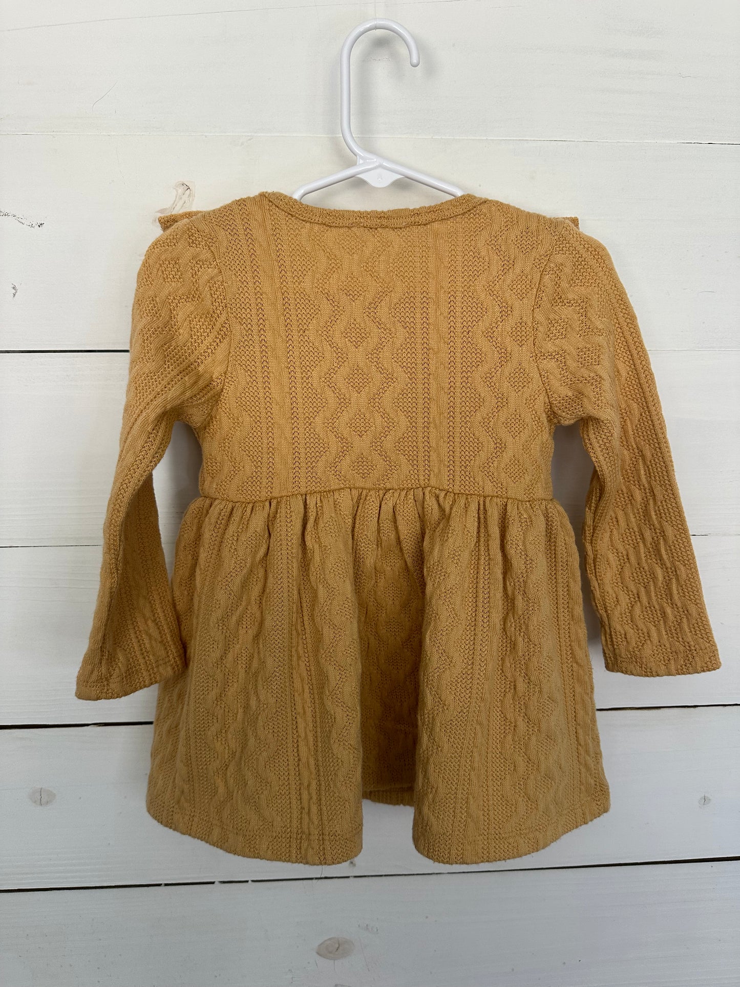 24M- Tullabee Mustard Tunic with Teal Leggings with matching flowers