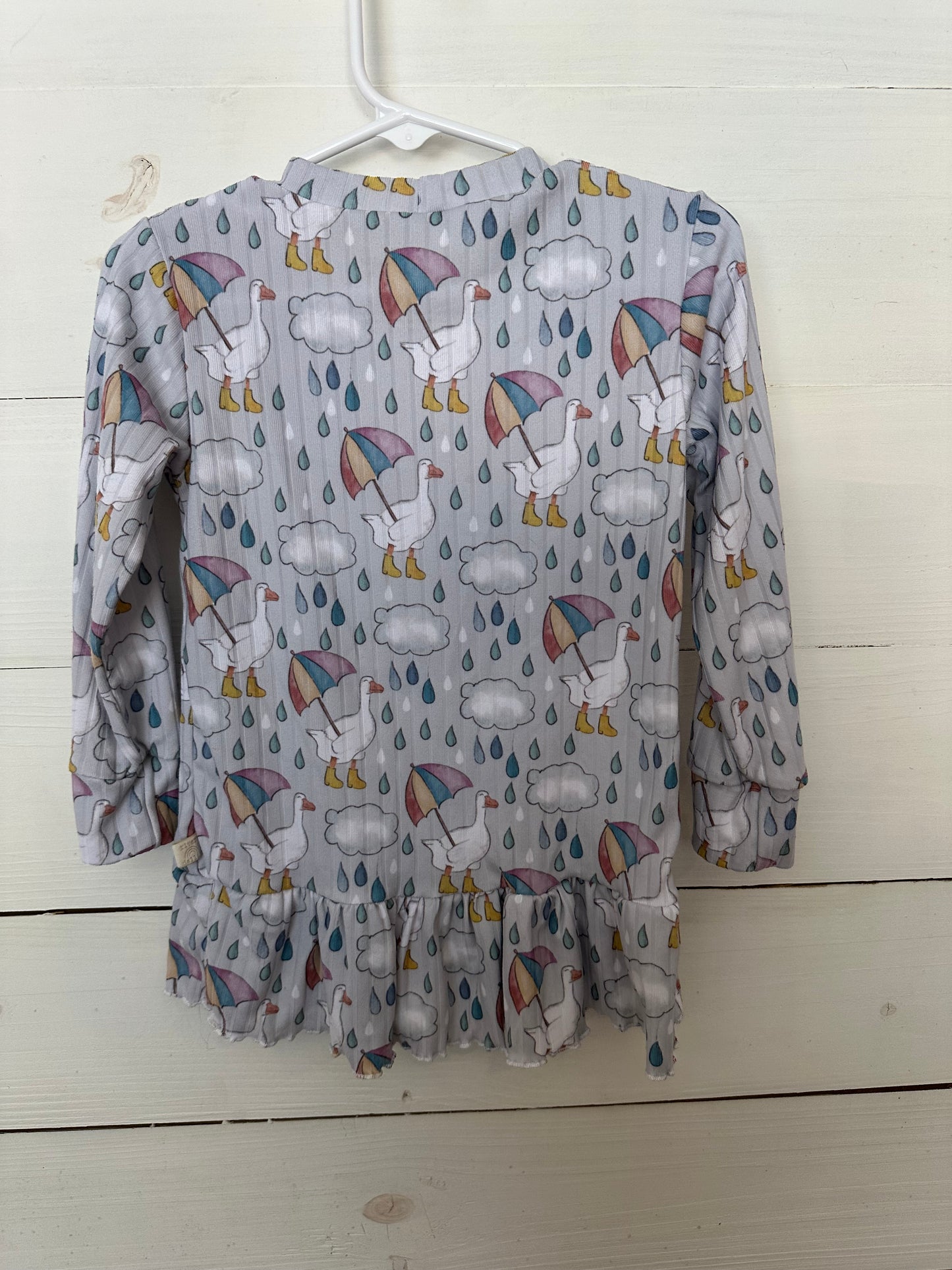 Goose with Umbrella and Rain Clouds Shirt