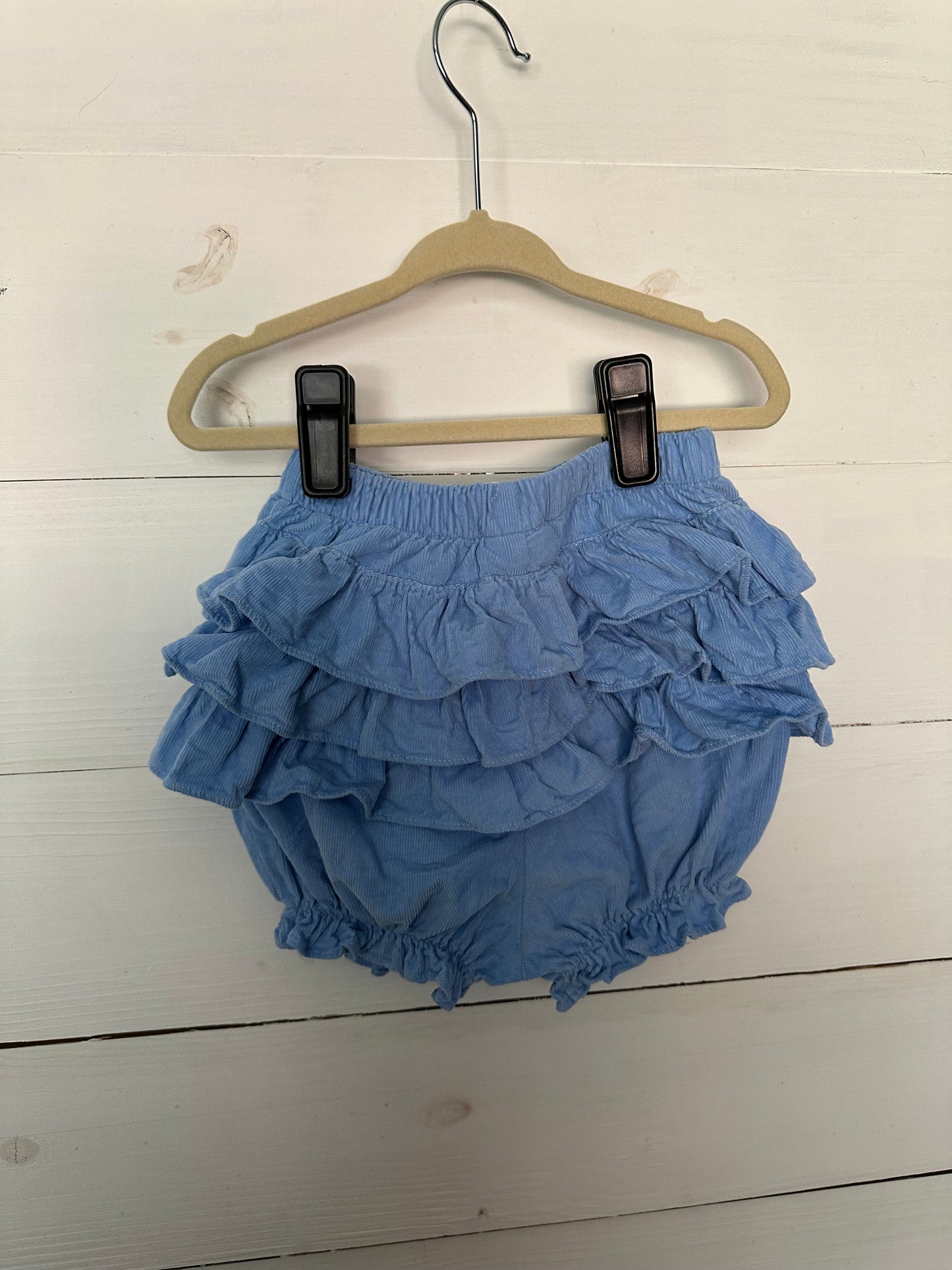 Shrimp and Grits Long sleeve shirt and bloomers blue and grey gingham
