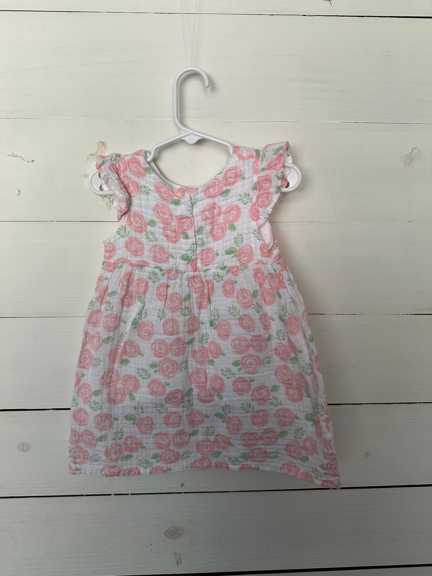 Paty Muslin - pink roses dress