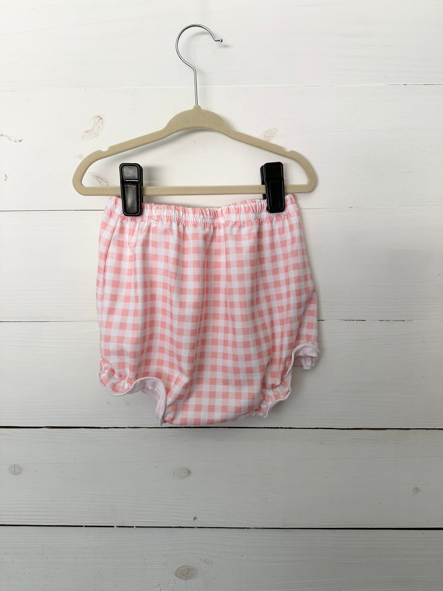 Saving Grace French Knot Piggy 2 Piece Set with Pink Gingham Bloomers
