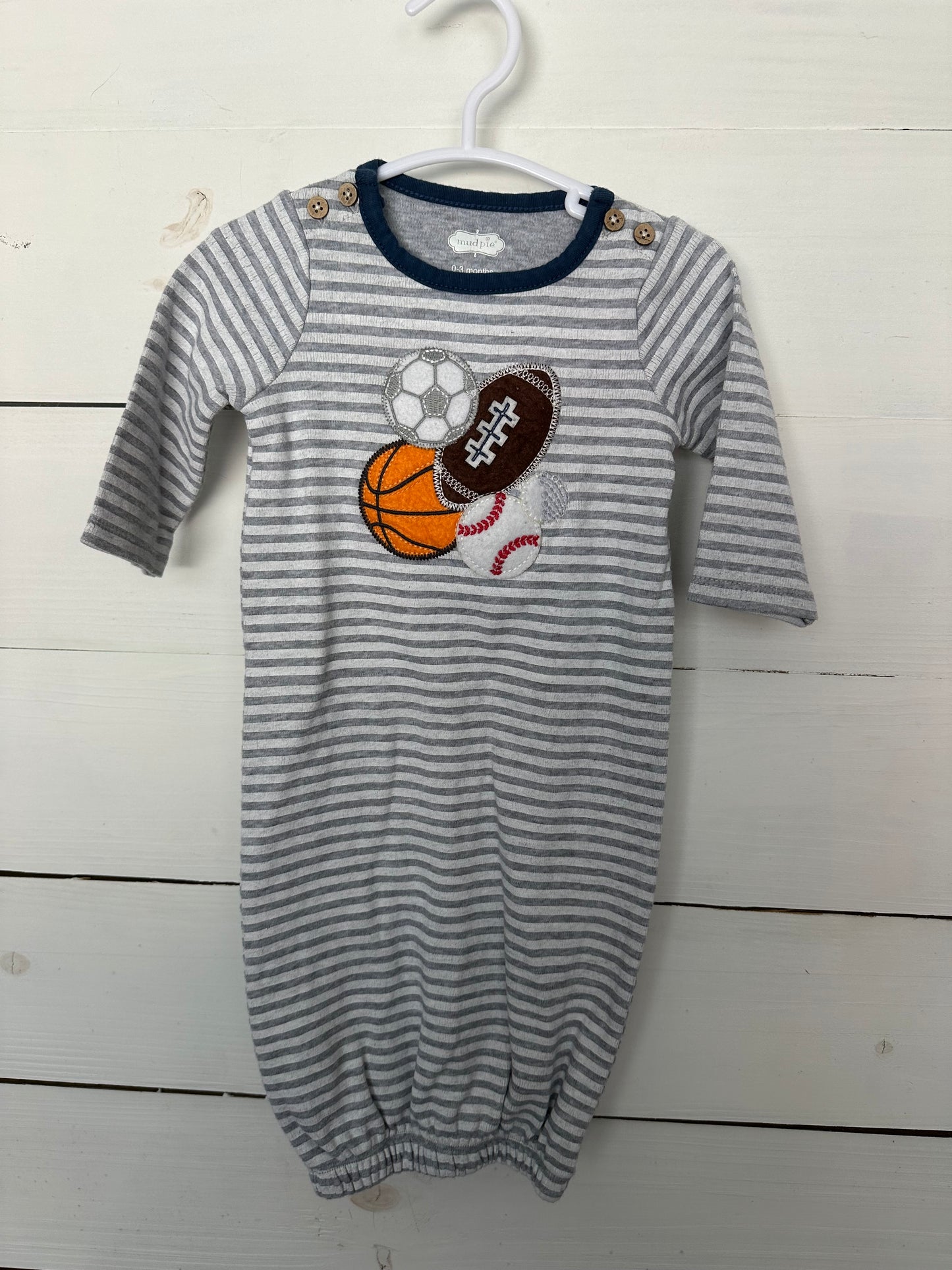 0-3M - Mud Pie Sports Gown