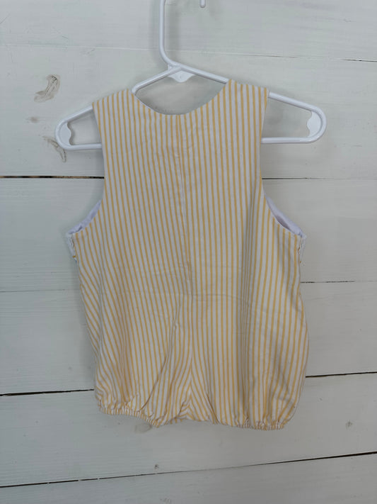 6M - Shrimp & Grits Yellow Dog Smocked Bubble