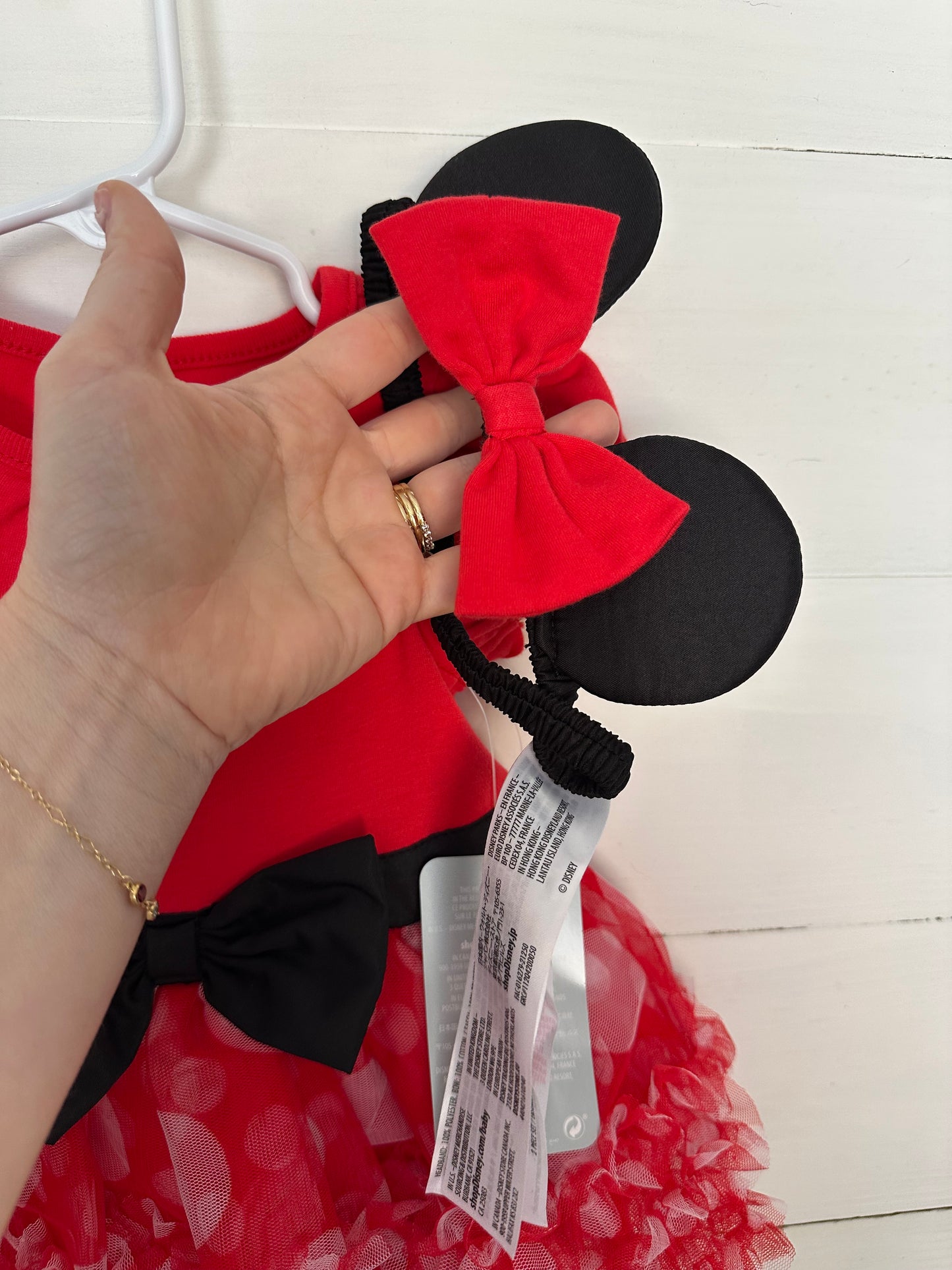9/12m - NWT Disney Store - Mickey Mouse Dress with Ears Headband