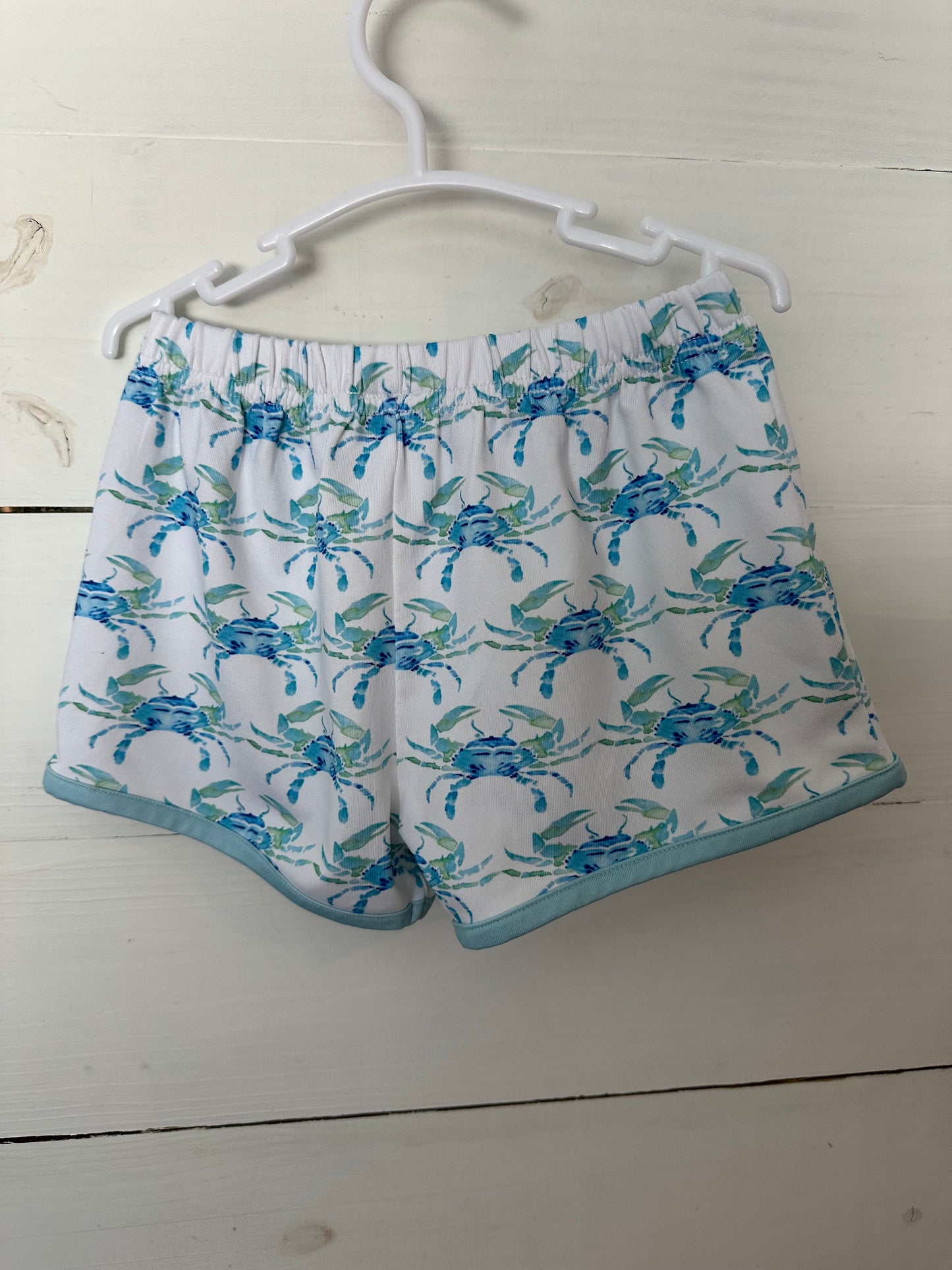 2T - Saving Grace Smocked Blue Crab 2 Piece Set