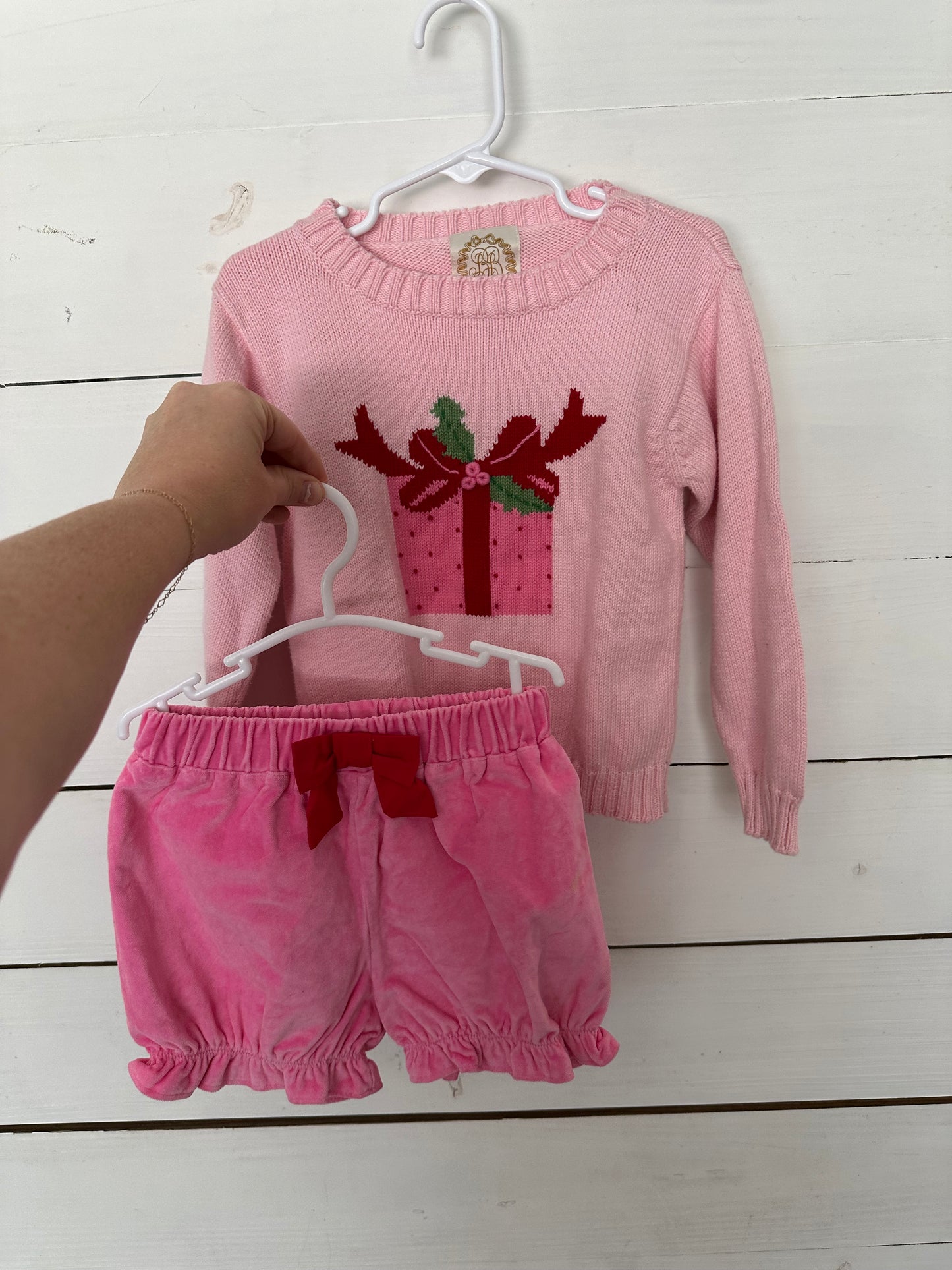 3T - TBBC Isabelle's Intarsia Sweater - Palm Beach Pink - Christmas Present