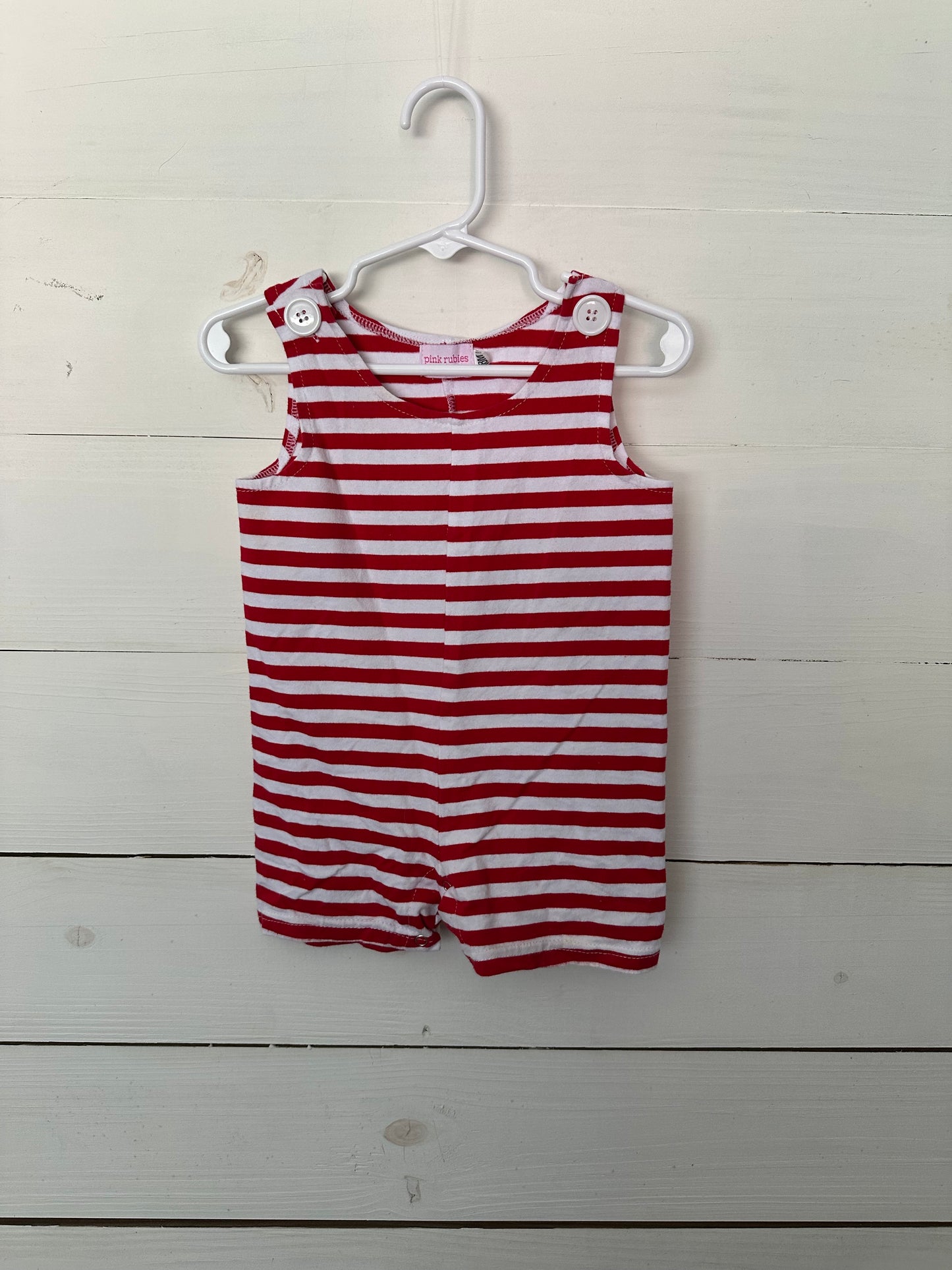 Pink Rubies - Red and White Striped Jon Jon