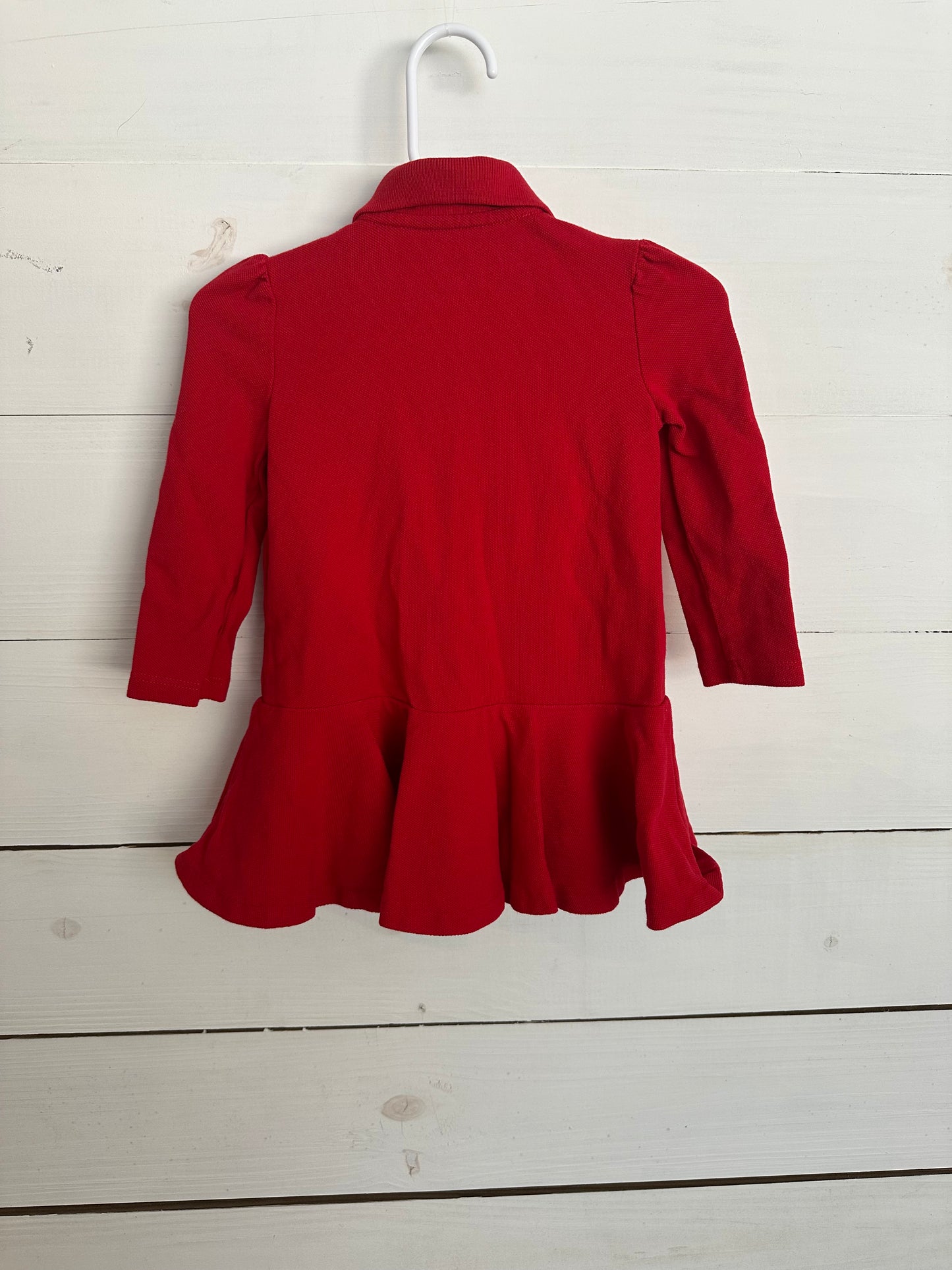 Ralph Lauren : classic polo styled red collar dress