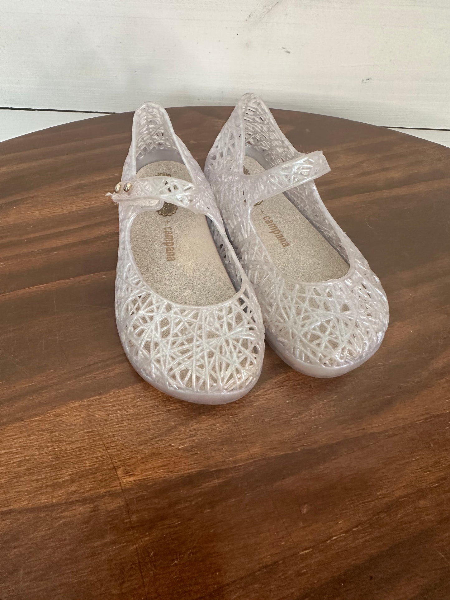 8 - Mini Mellissa + Campana - Iridescent Clear Jelly Shoes