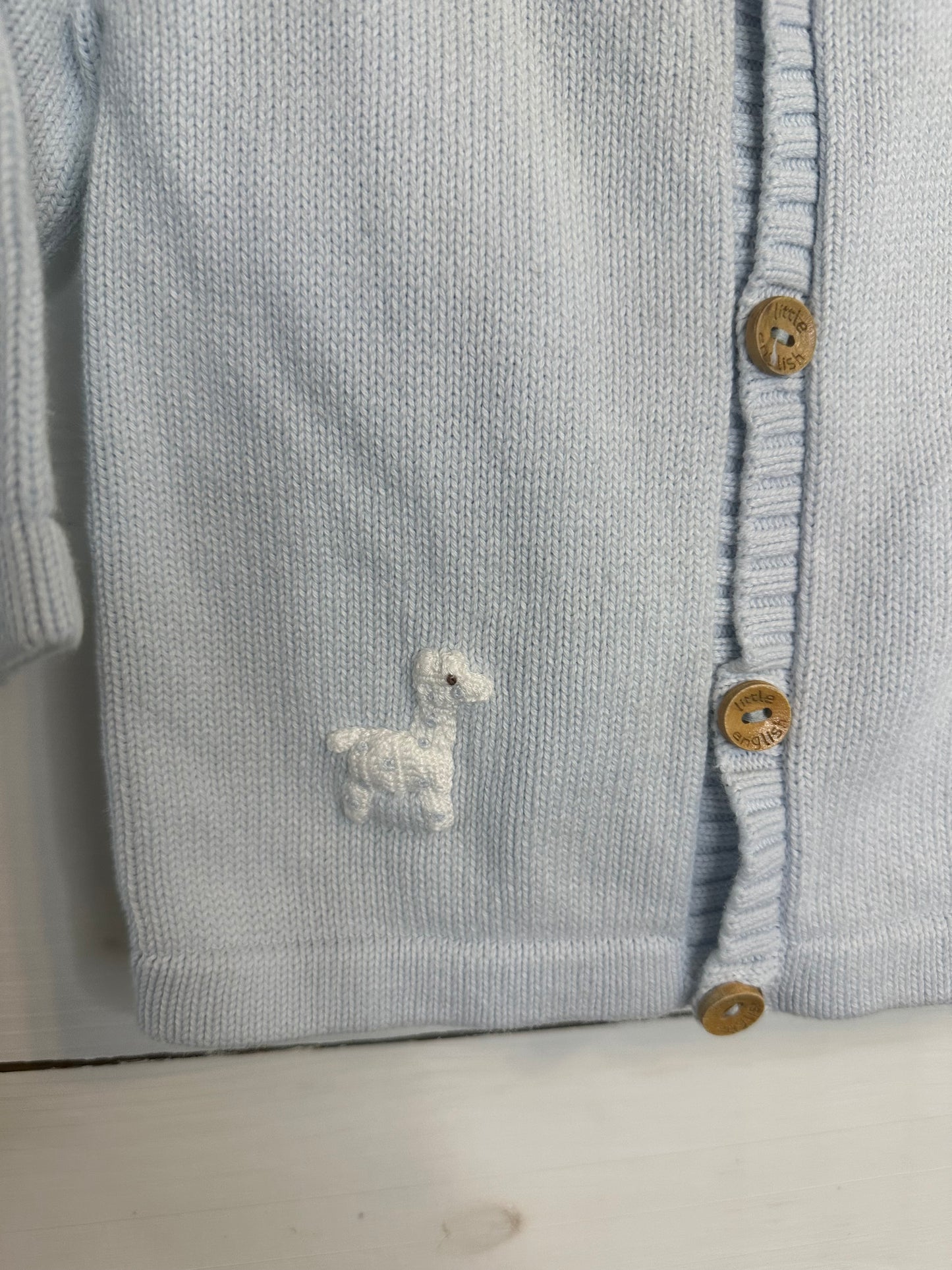 18/24M - Little English Cardigan with Knit Giraffes