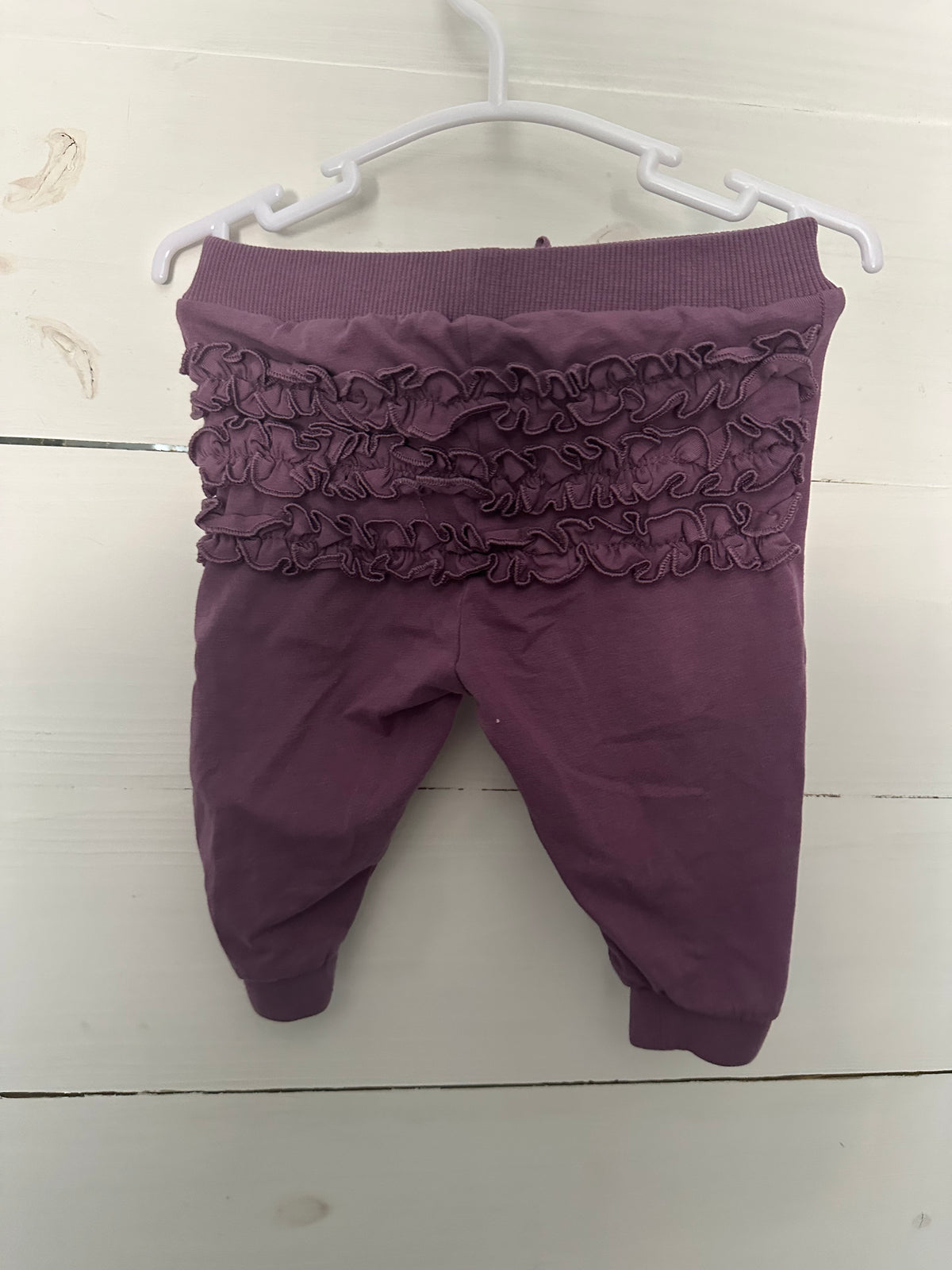 3-6M - Ruffle Butts Purple Pants with Ruffles on Bottom