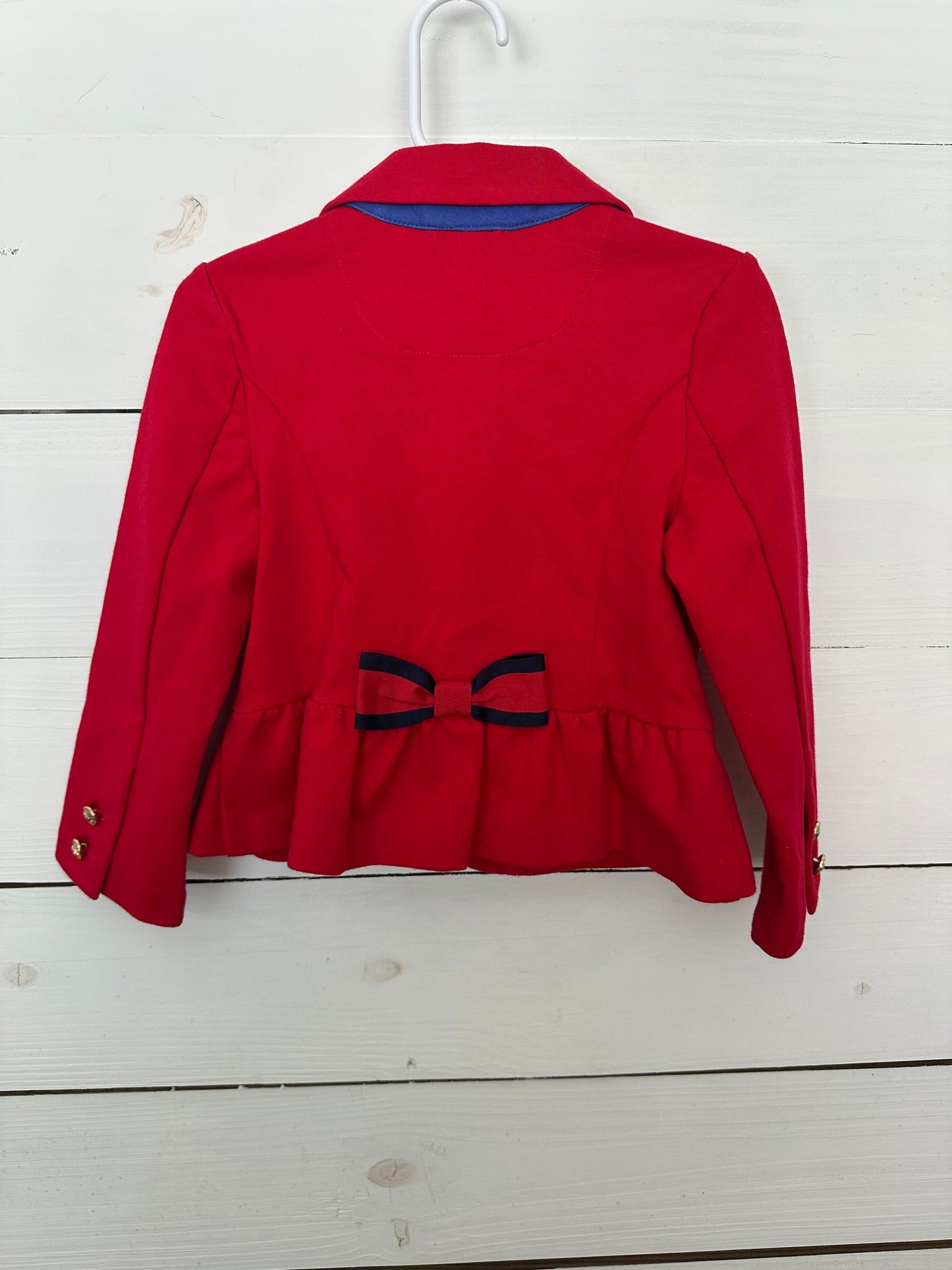 2T - Red Riders Coat with Gold Button Details - NWT