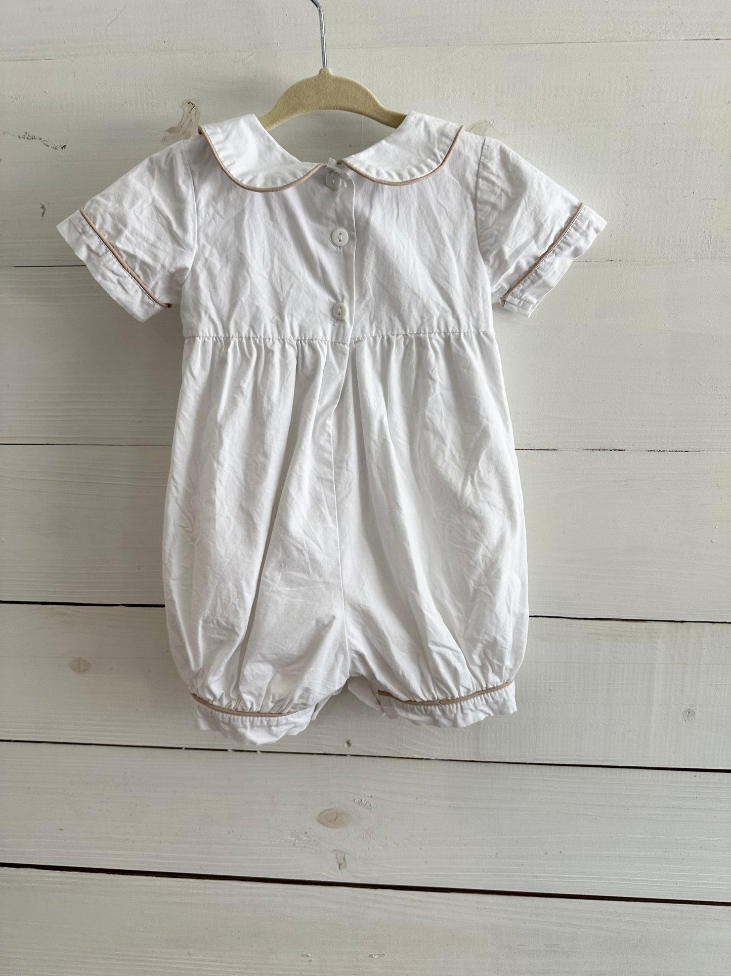 Little Louanne Romper with pumpkins