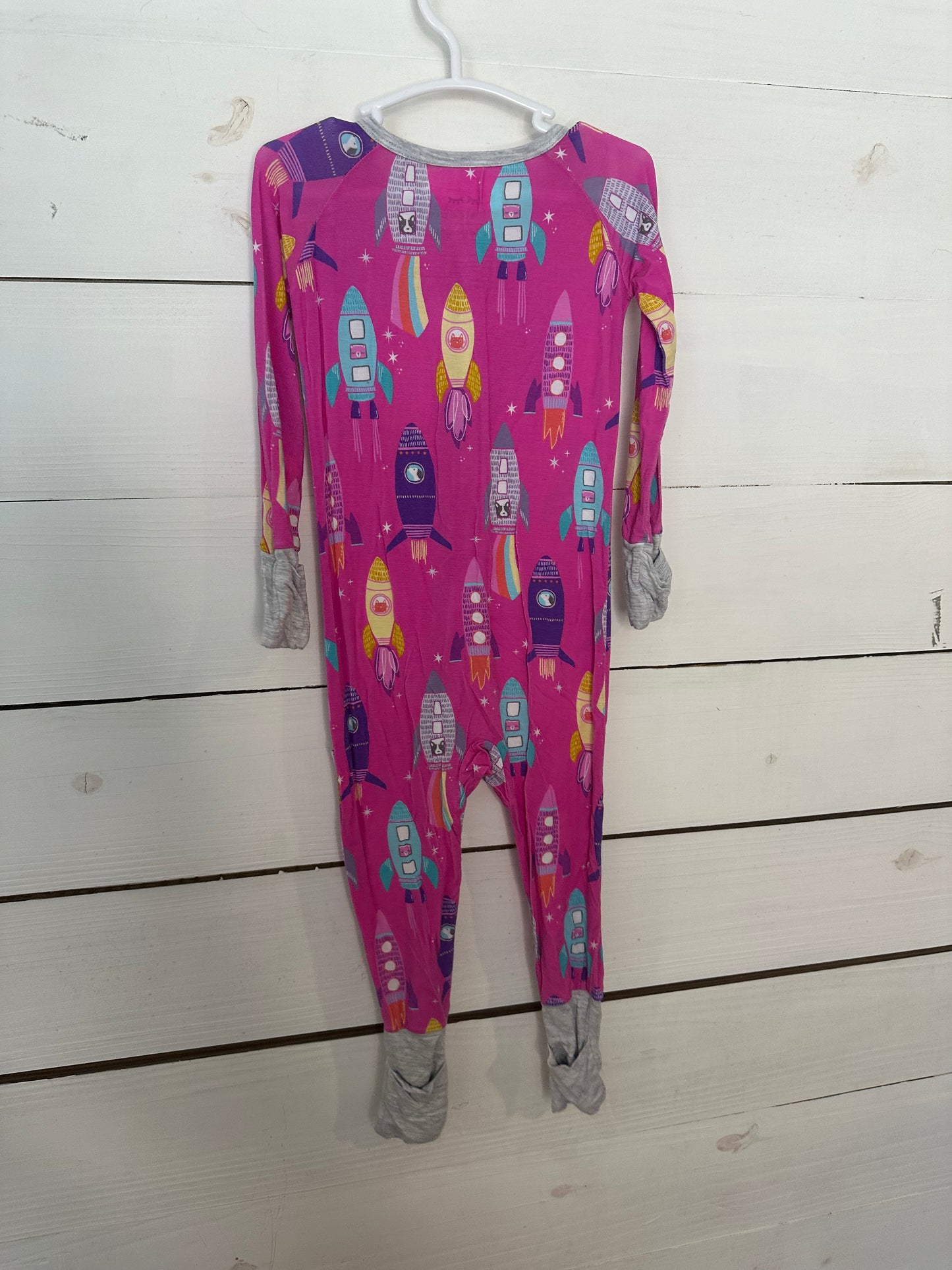 12/18M - Little Sleepies Pink Rockets with Kitties & Puppies