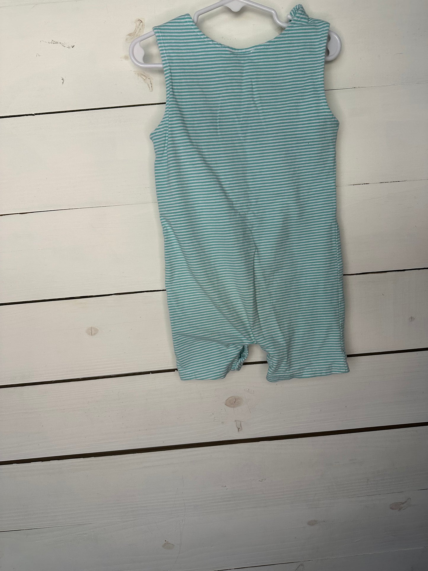 2T - Stichy Fish Cotton Jon Jons with Appliqued AirPlane