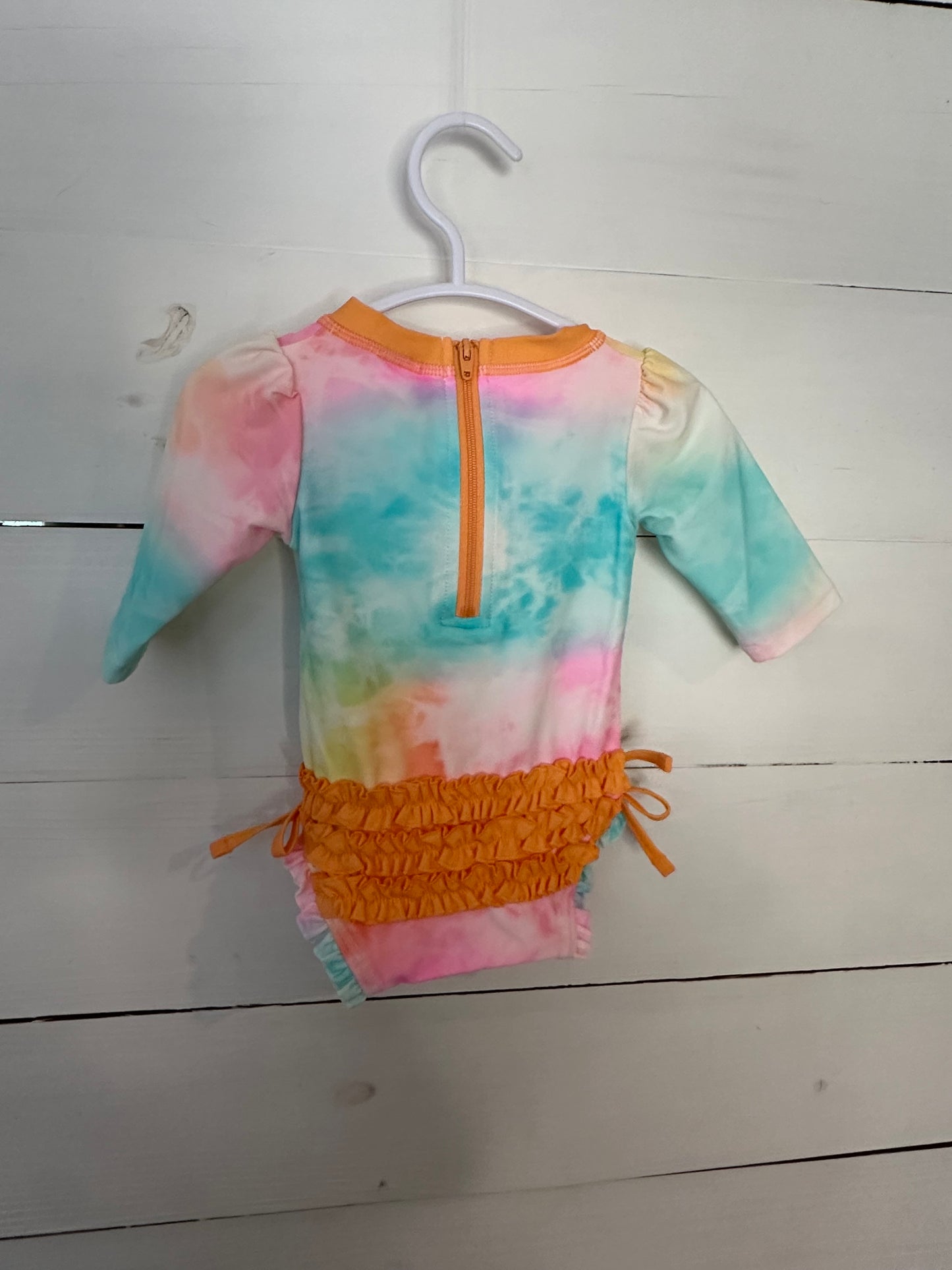 0-3M - Ruffle Butts Tye Dye Swimsuit NWT