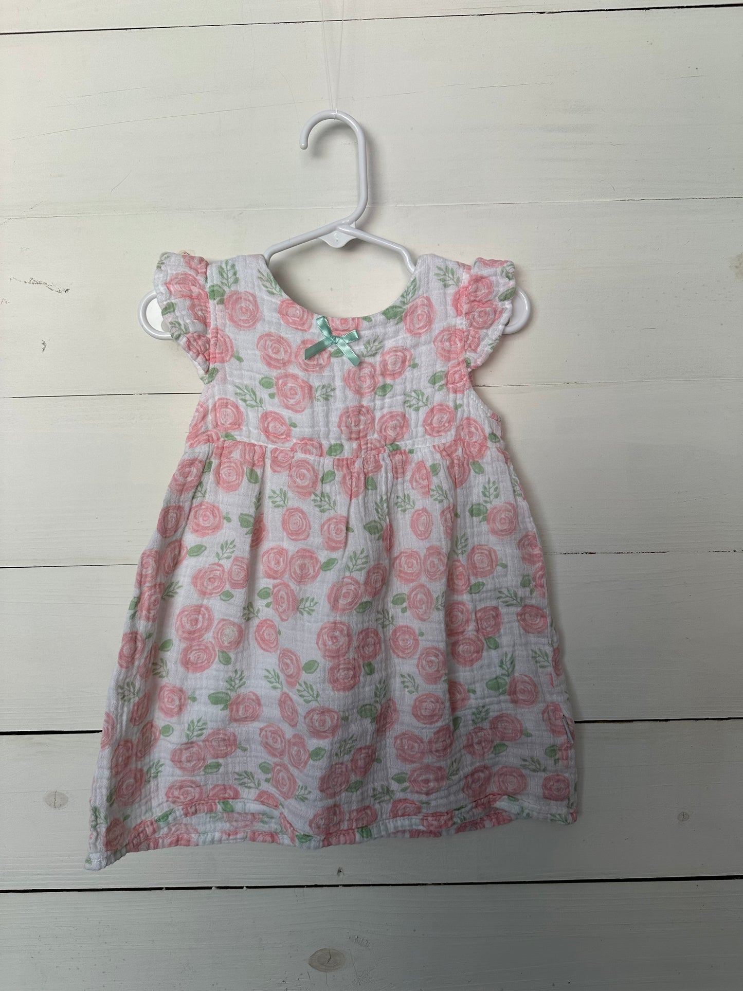 Paty Muslin - pink roses dress
