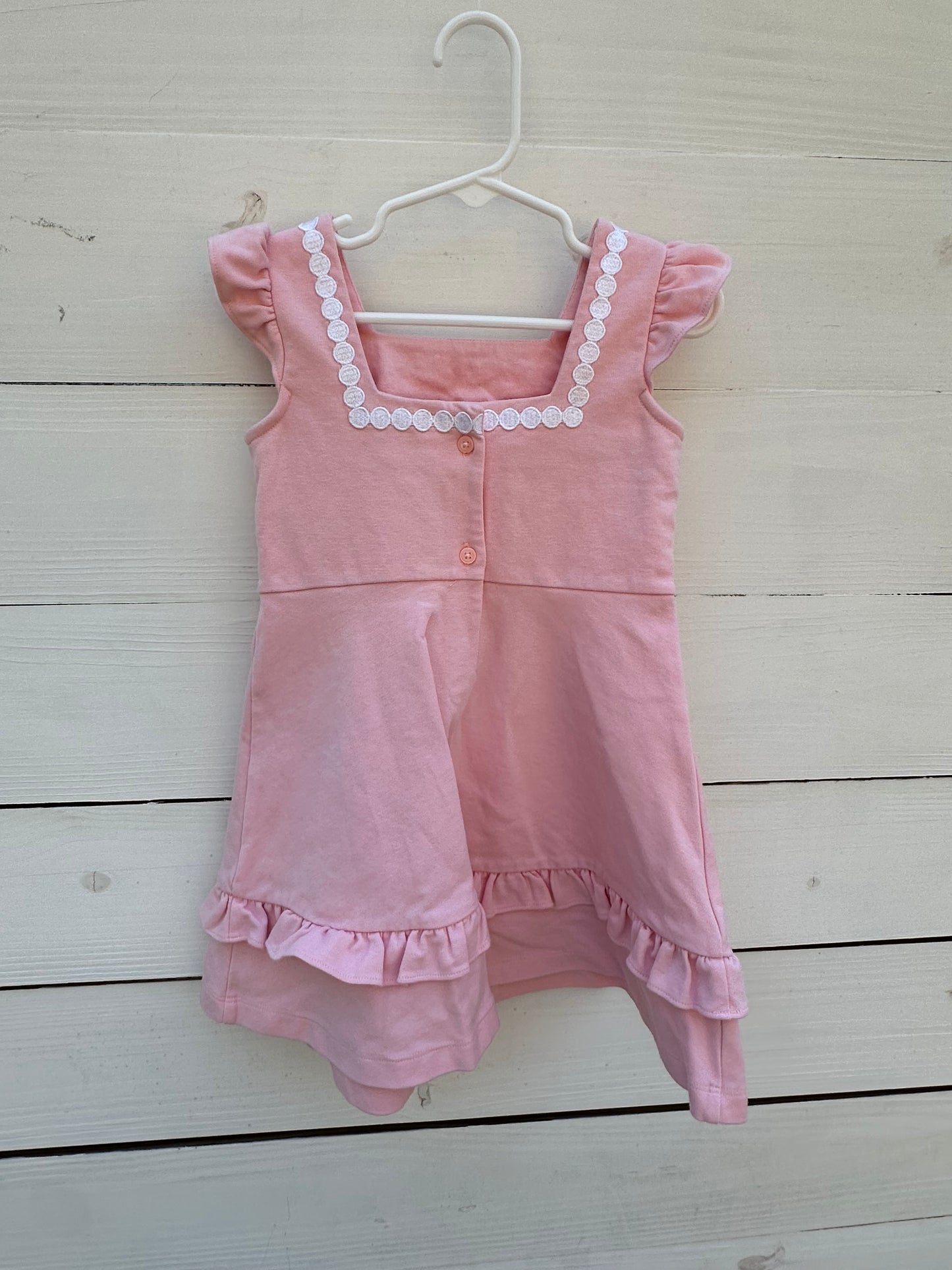 3T- Pink Square Neck Janie & Jack Dress