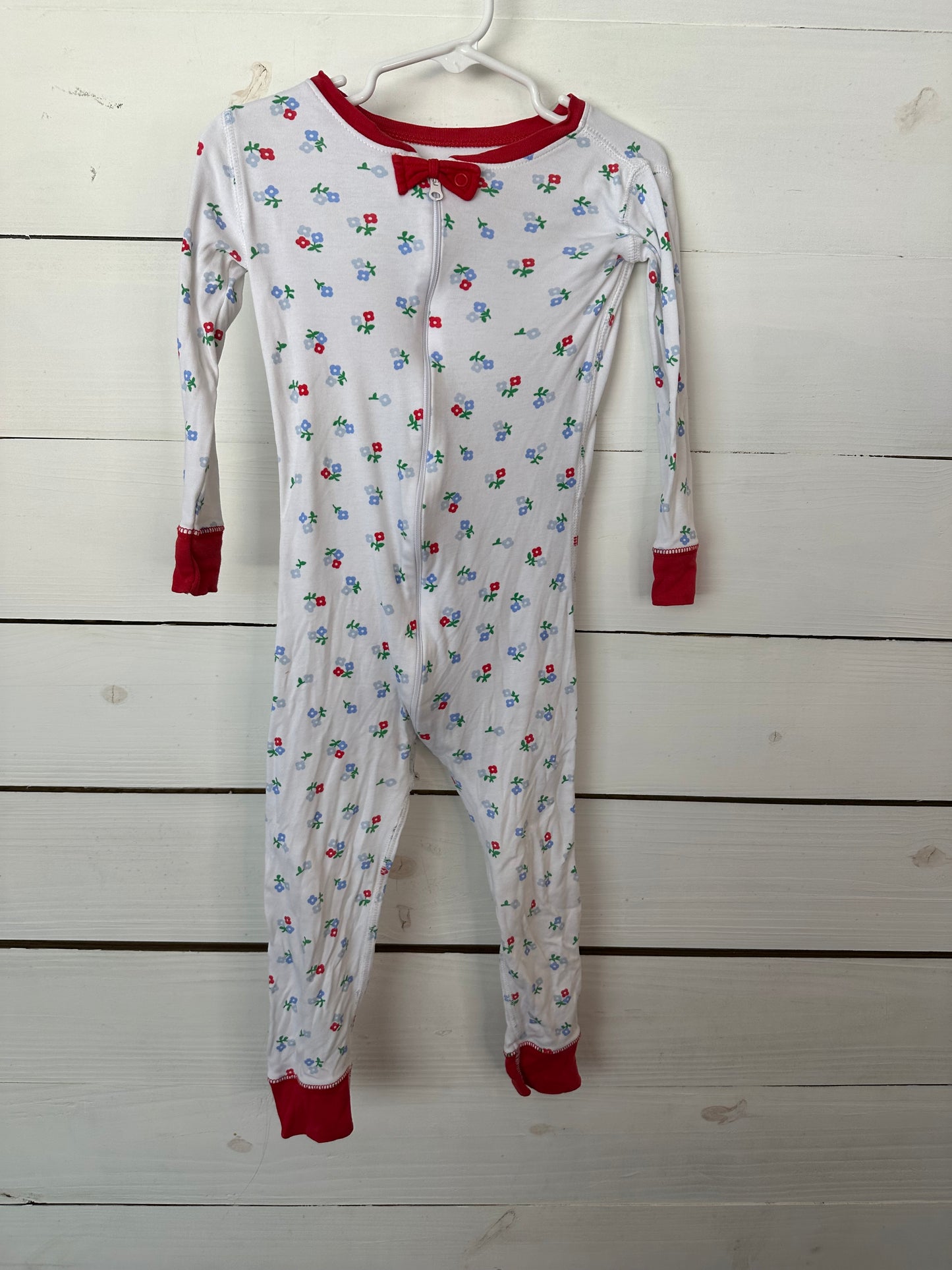 3T - TBBC Blues & Red Flower Jammies