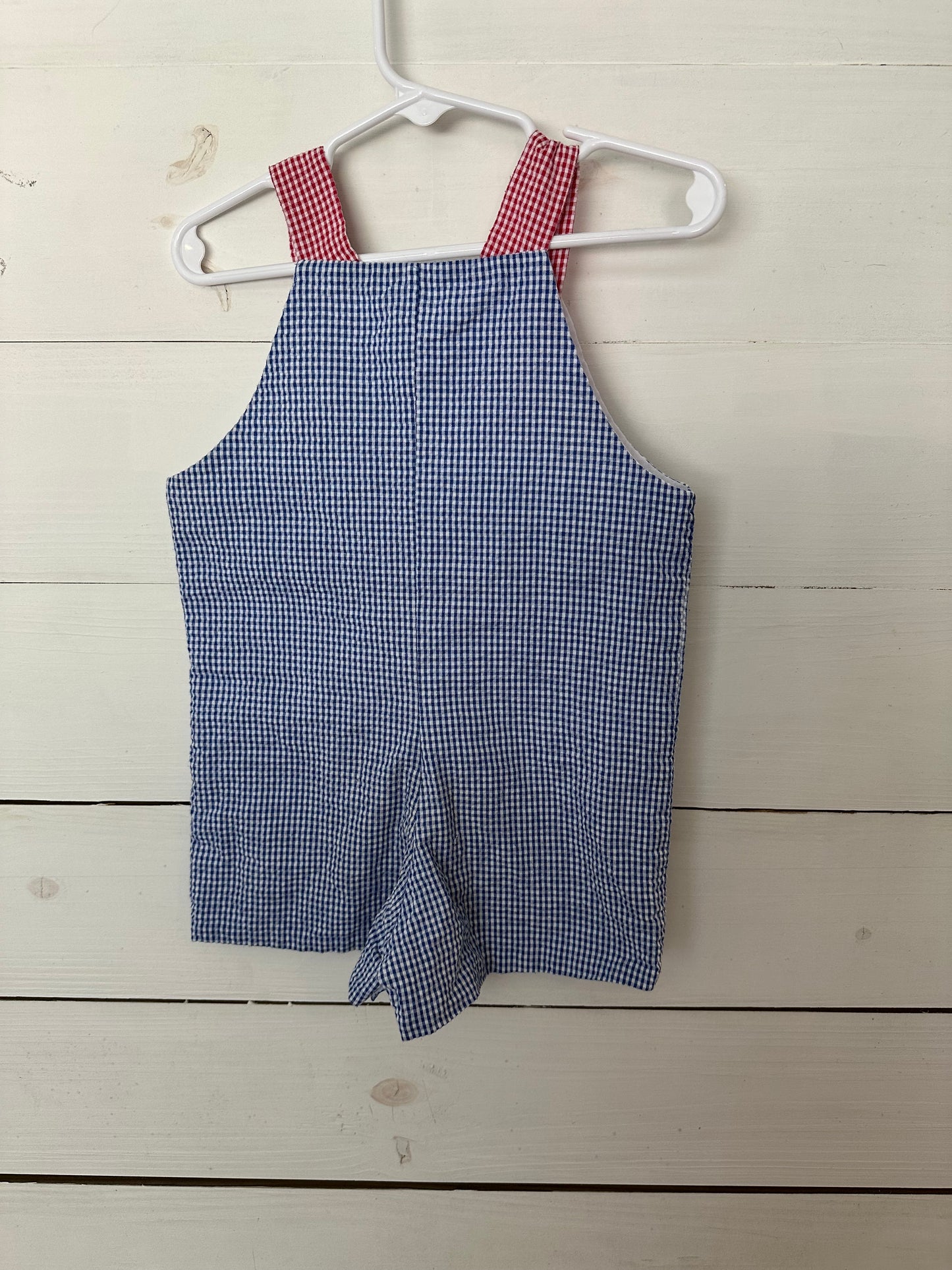 Kelly's Kids Gingham Jon Jon - Personalized Jackson with Beach Cruiser