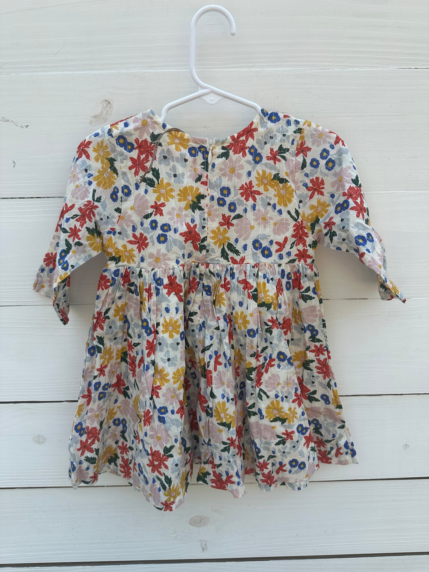 2t- Floral and Striped Dress - Pink Chicken NWOT