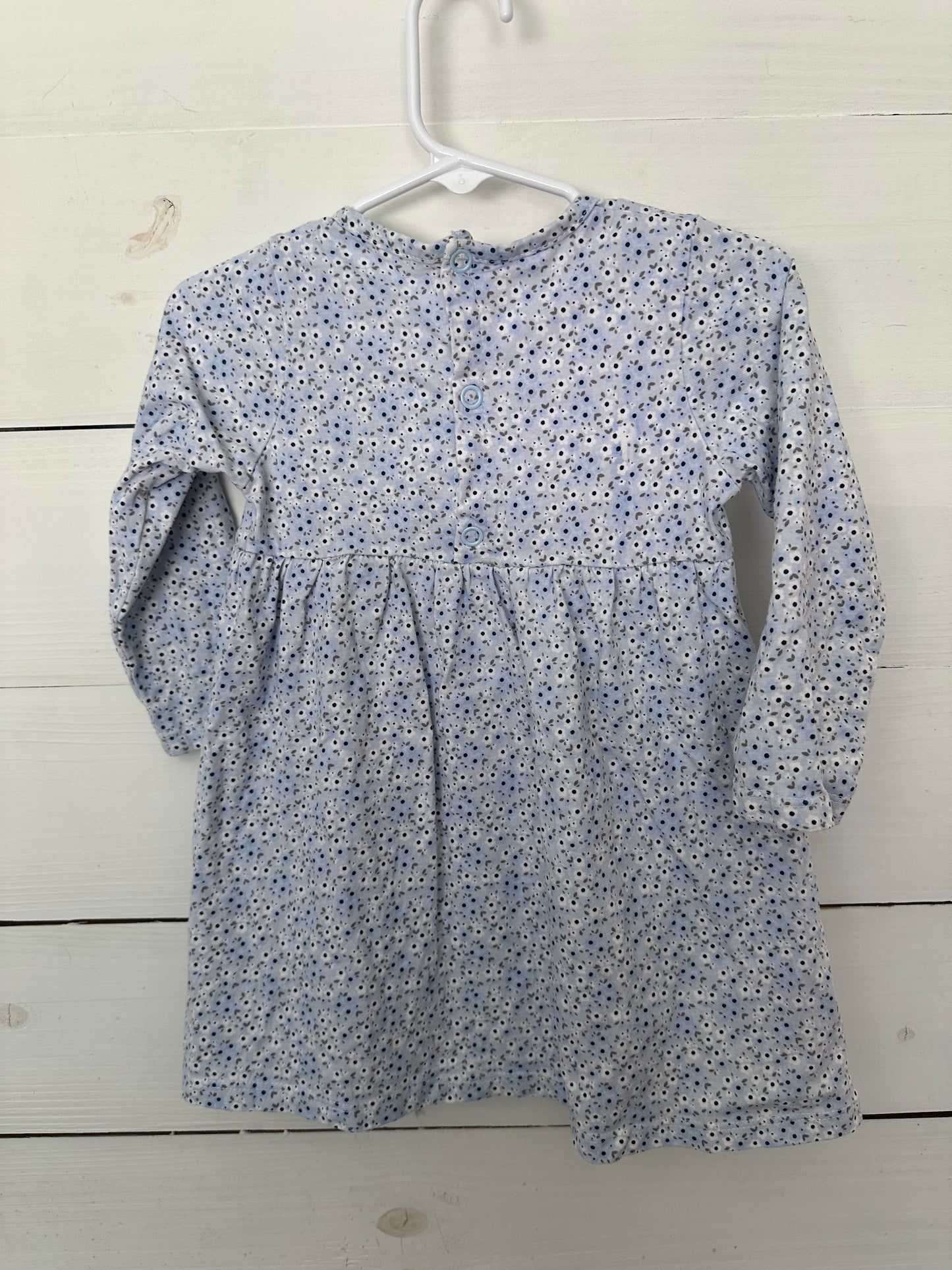 2/3T - Blue Floral Dress ( Made in Spain - Top Top)